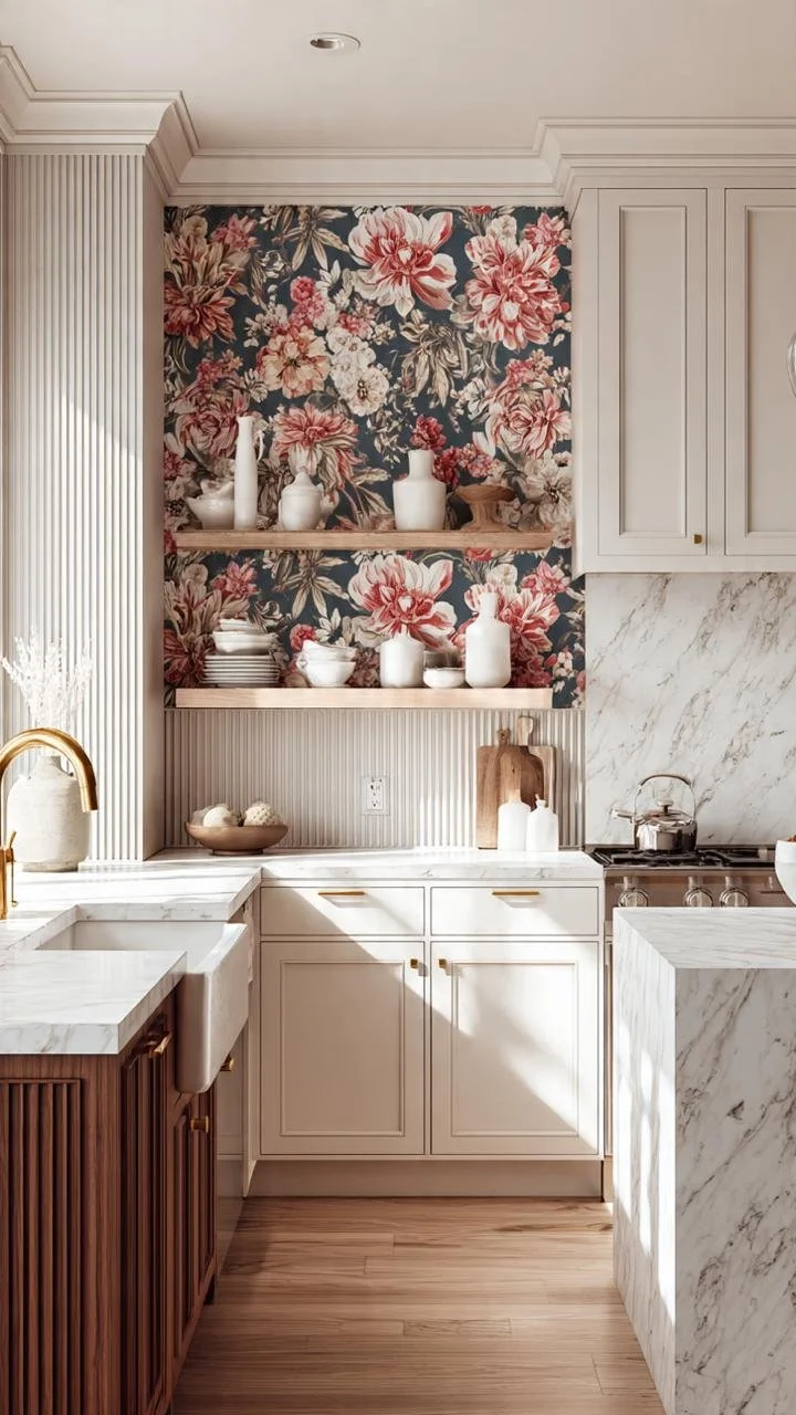 The Floral Design Secret That Makes These Kitchens Impossible to Forget