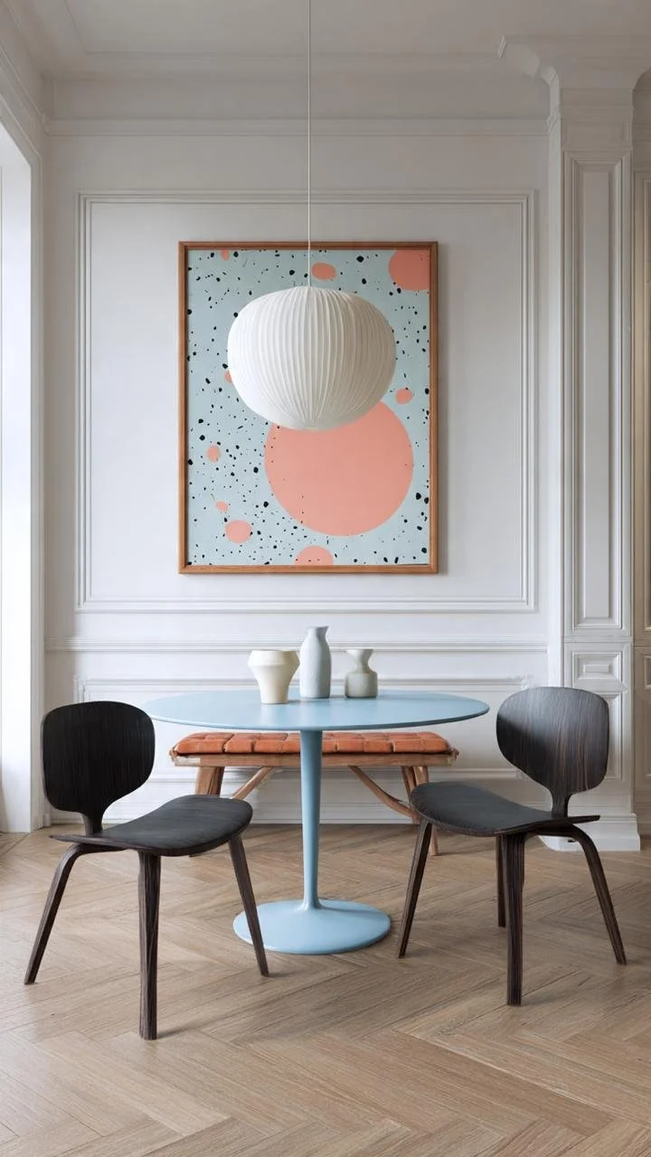 The Baby Blue Table Trend: How to Mix Playful Pastels with Classic Parisian Design