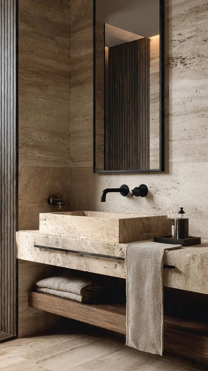 "The Stone Every High-End Bathroom Is Switching To (And Why Marble Is Losing)"  