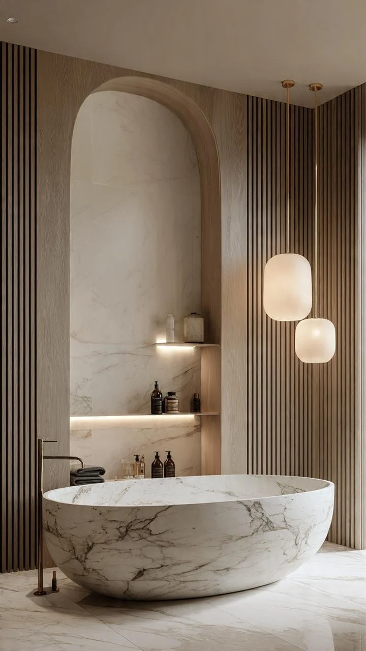 The Marble Secret Luxury Designers Don't Want You to Know: Why the "Tina Marble" Bathtub Is Quietly Taking Over Every High-End Bathroom