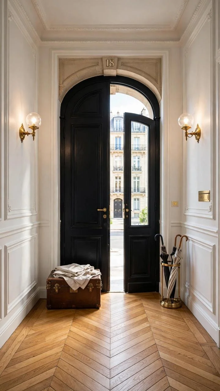 The Black Door Secret Parisian Apartments Have Known for a Century: Why This One Architectural Detail Instantly Makes Any Entryway Look Expensive