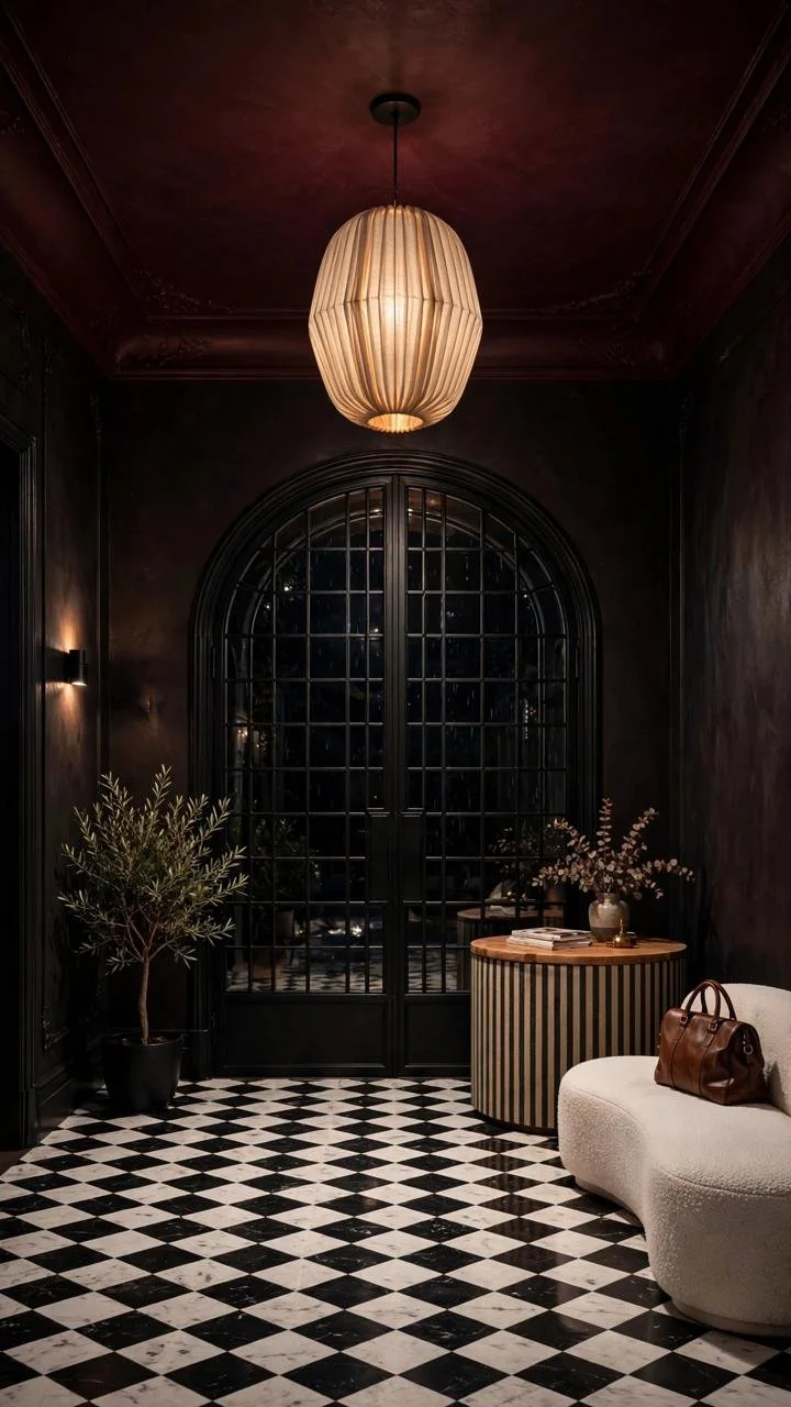 The Painted Ceiling Trick That Makes This Entryway Look Twice as Expensive— And Costs Almost Nothing to Copy