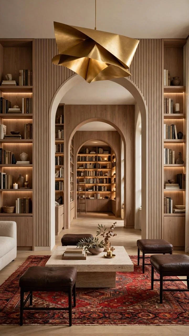 The Sculpture Hiding in Plain Sight Above Every Table in This Library: