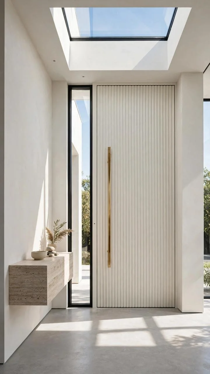 The Skylight Placement Architects Never Explain:Why a Narrow Strip of Ceiling Glass Above the Door Makes Every Entrance Feel Like a Spotlight Moment