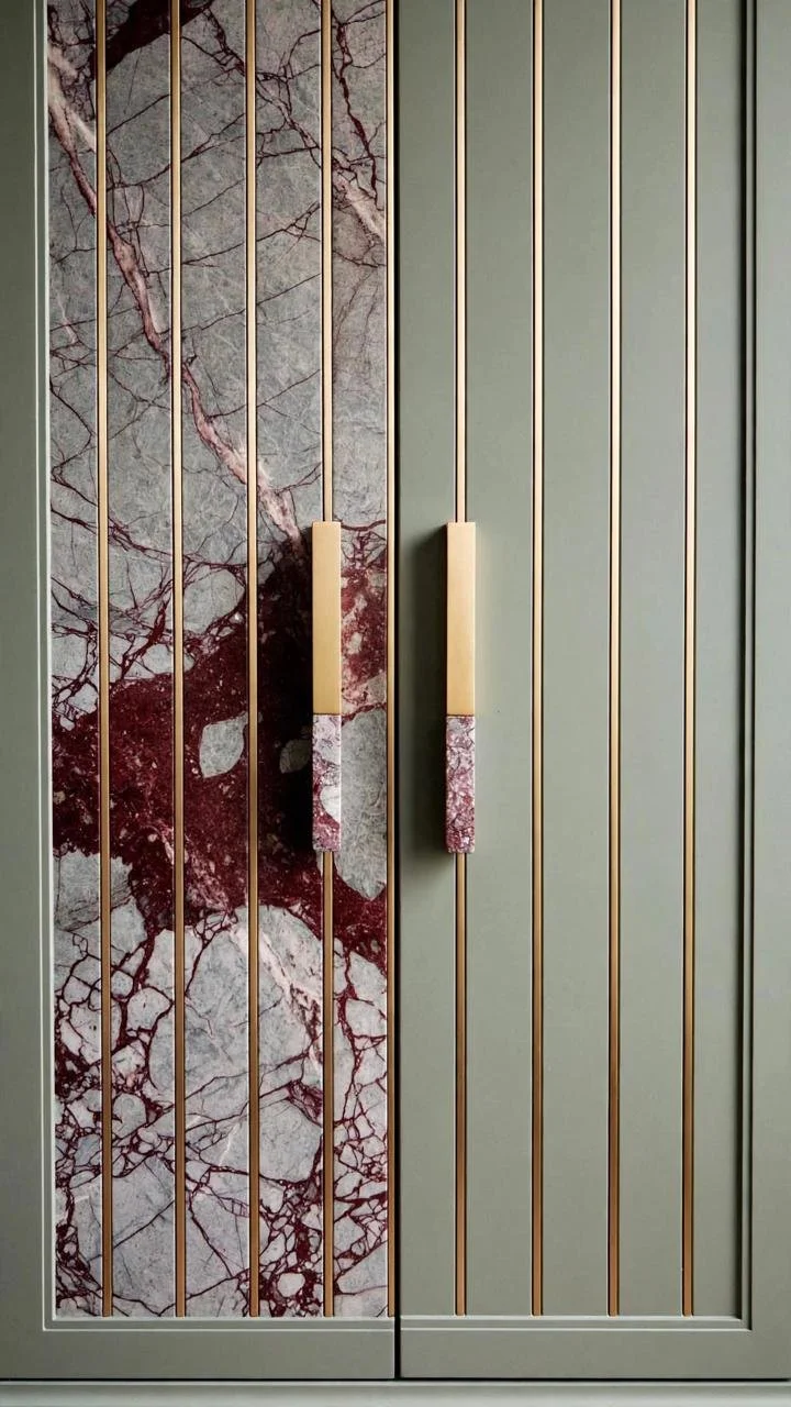 This Closet Door Is Wearing Two Different Materials at Once — And That's Exactly the Point