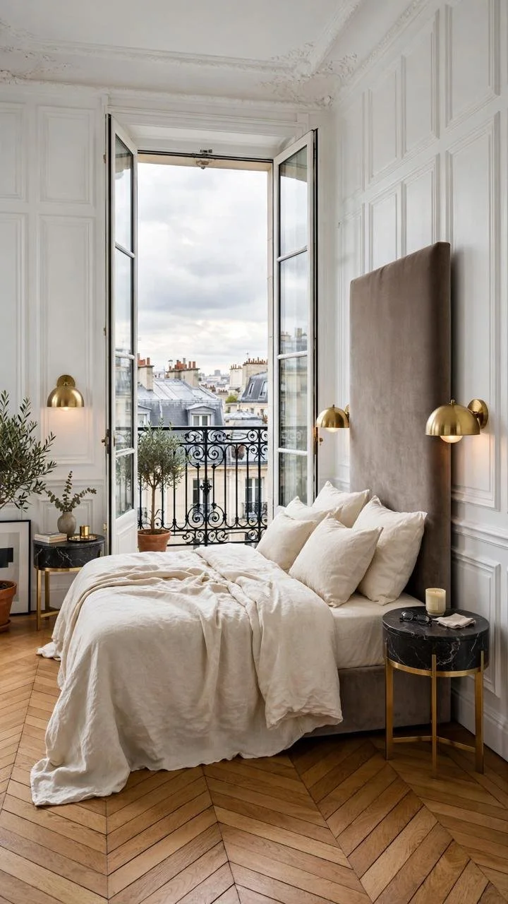 A Curved Bed in a Room Full of Straight Lines: The Rule-Breaking Pairing That Actually Works