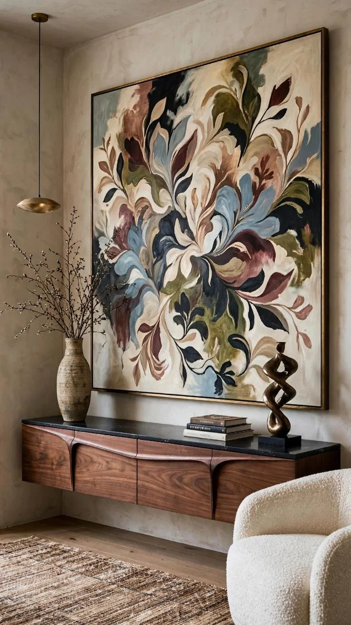 This Painting Is Bigger Than the Sofa — And That's Exactly Why It Works