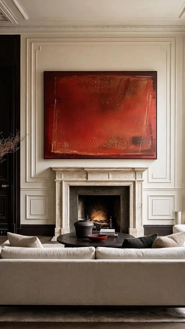 The Rothko-Style Painting Every All-White Living Room Seems to Need