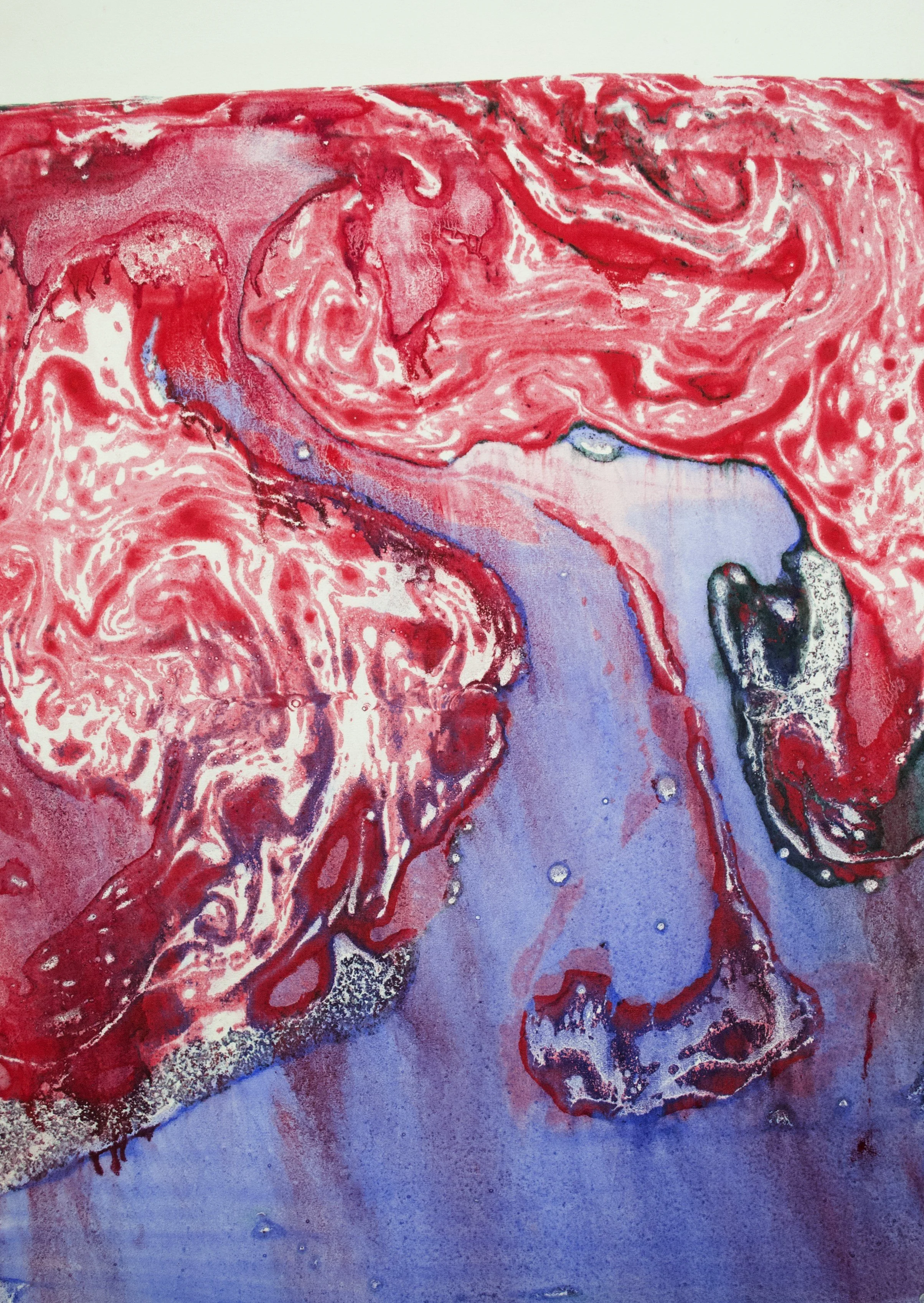 His tormented body rolled not in brine but in blood, which bubbled and seethed for furlongs behind in their wake.