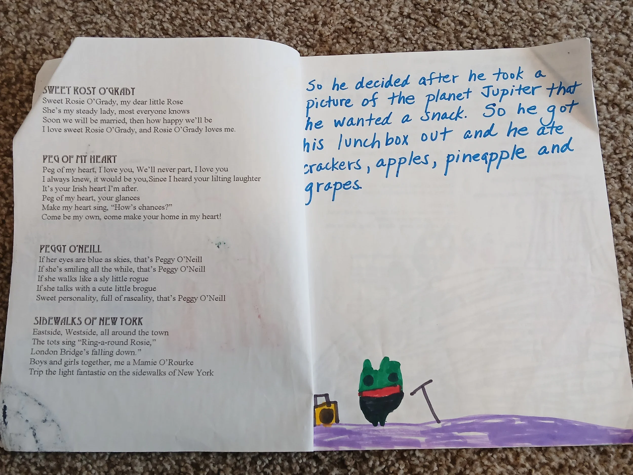 Just a wholesome lad doing wholesome activities. 