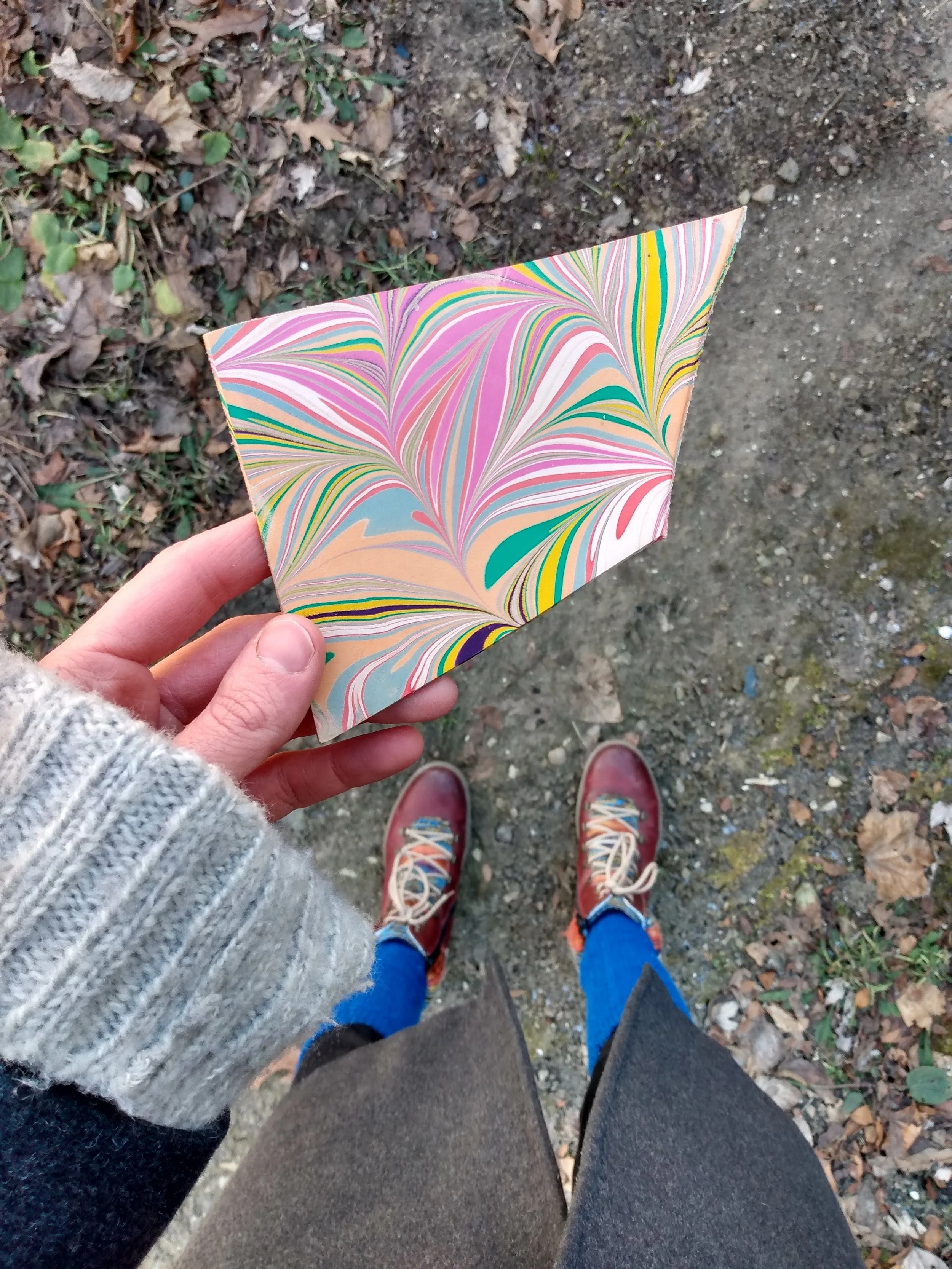 Marbled leather for some cool leatherworkers who reached out over Instagram