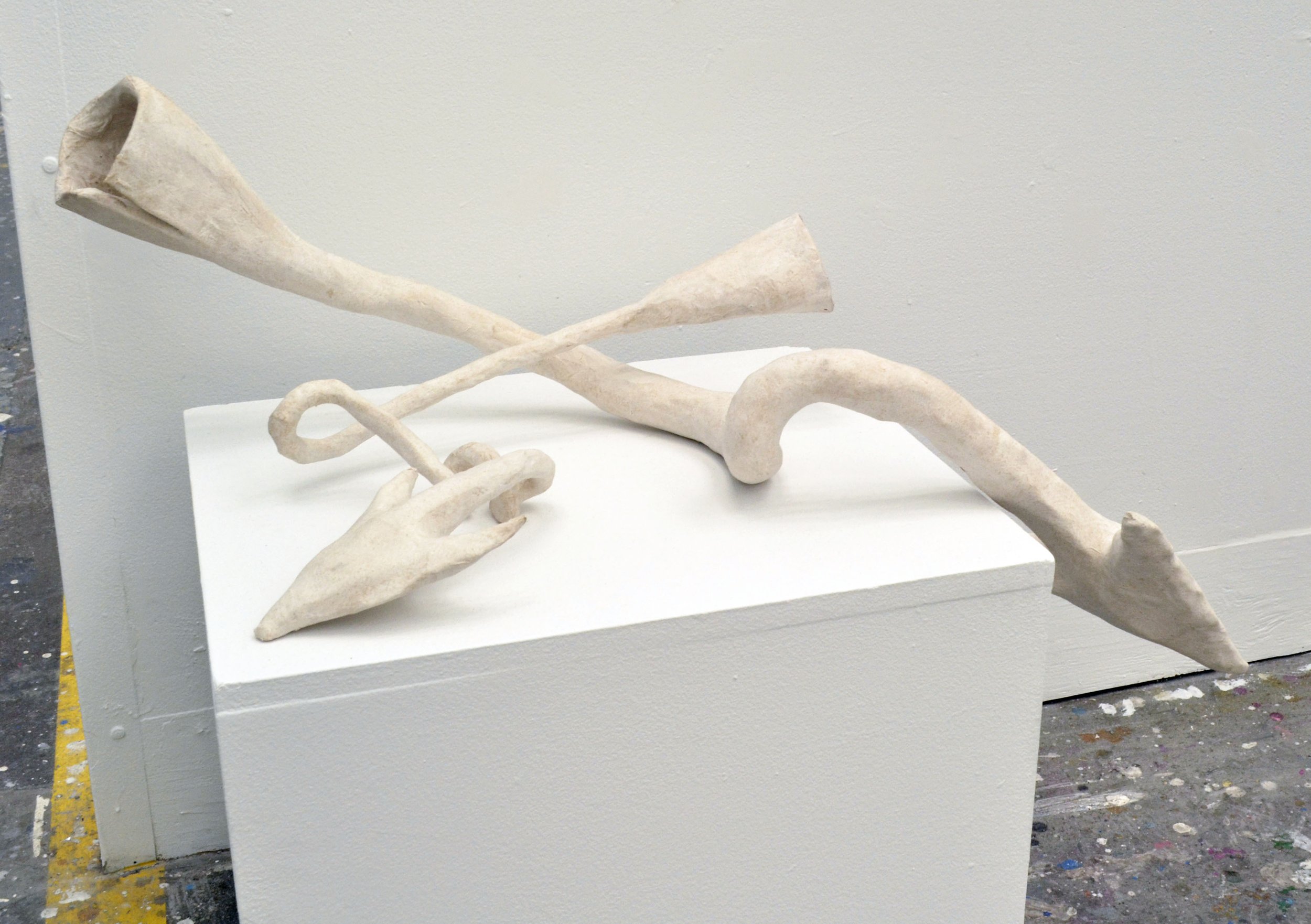 Twisted harpoons (papier-mache)