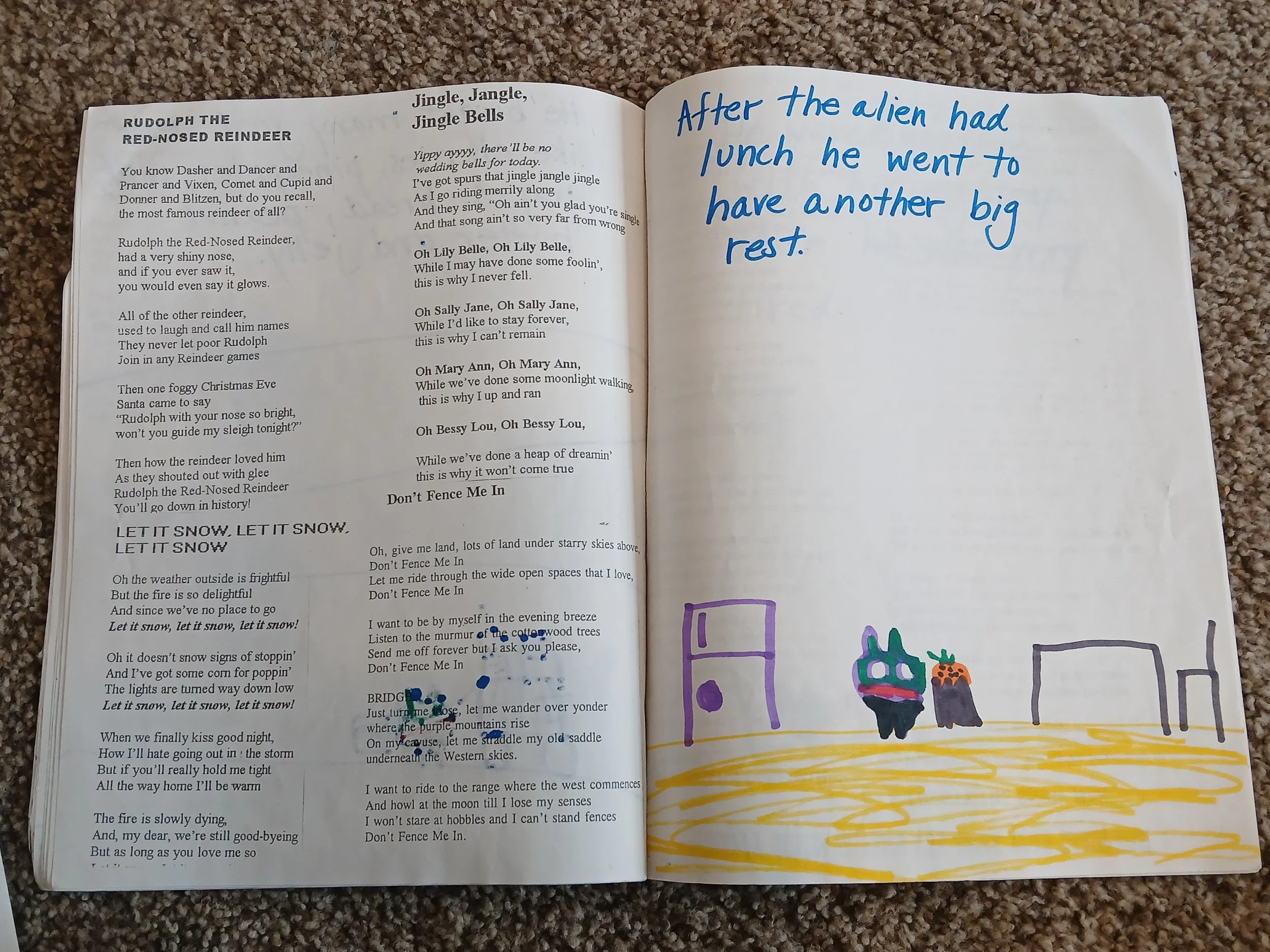 This alien eats a lot. 