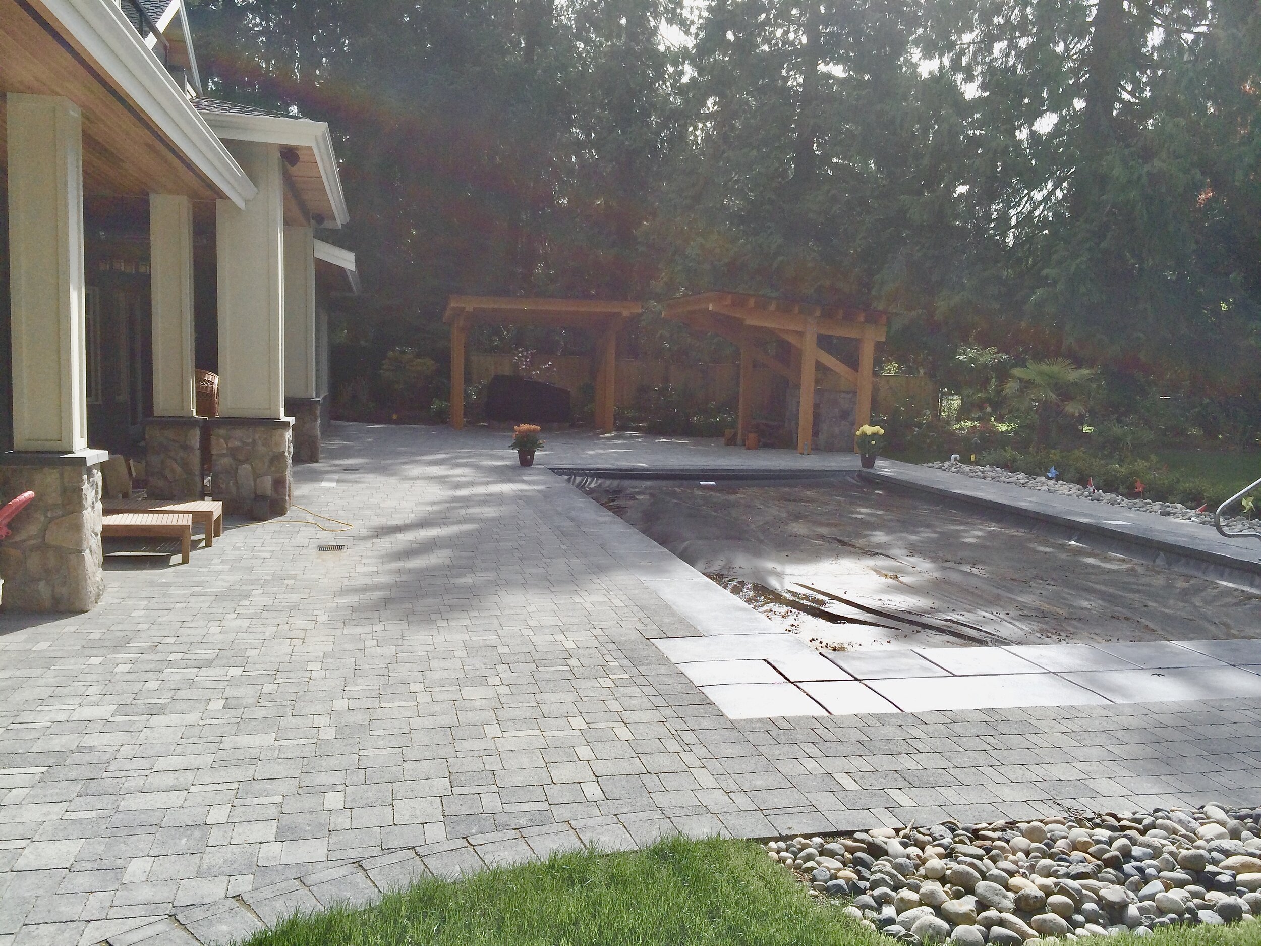 patio with Old country