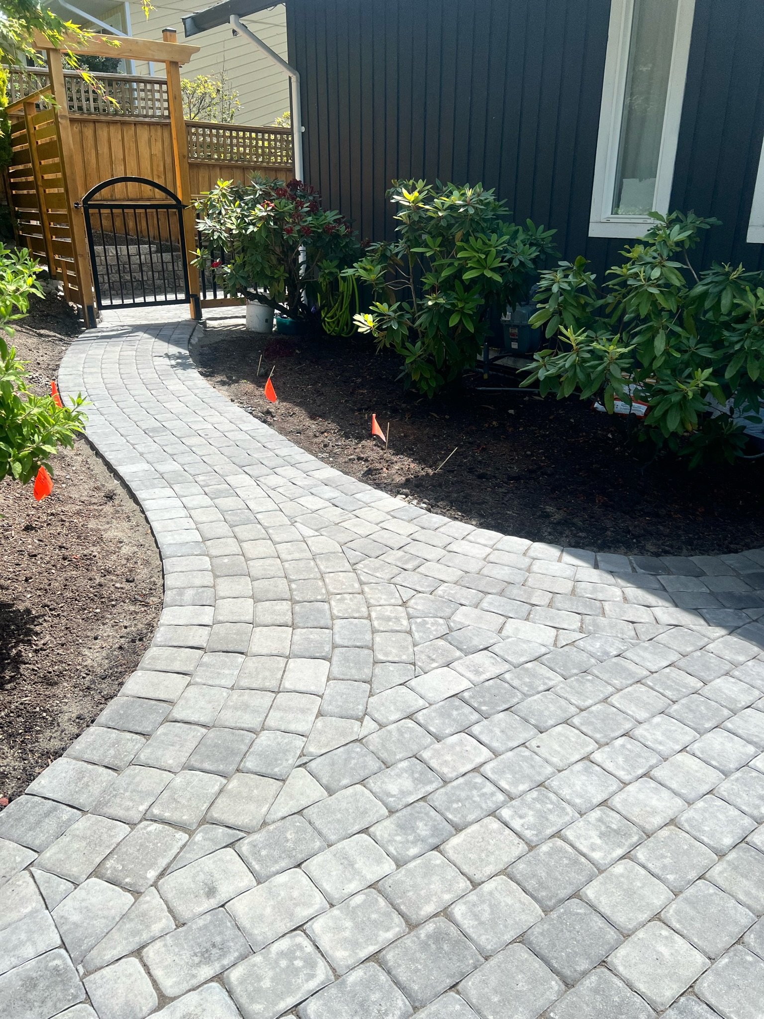pathway with Villa stone