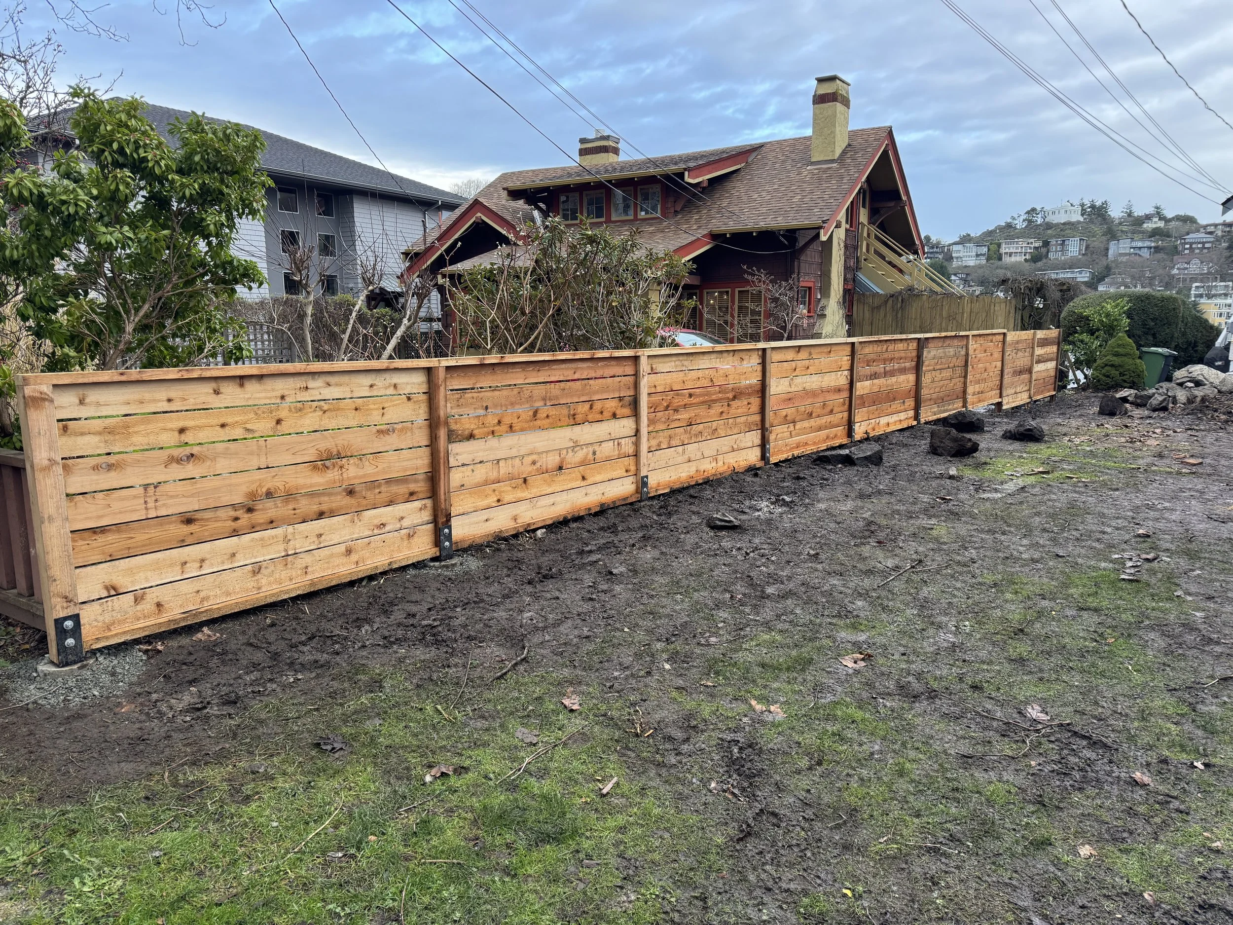4' heigh customized cedar fence