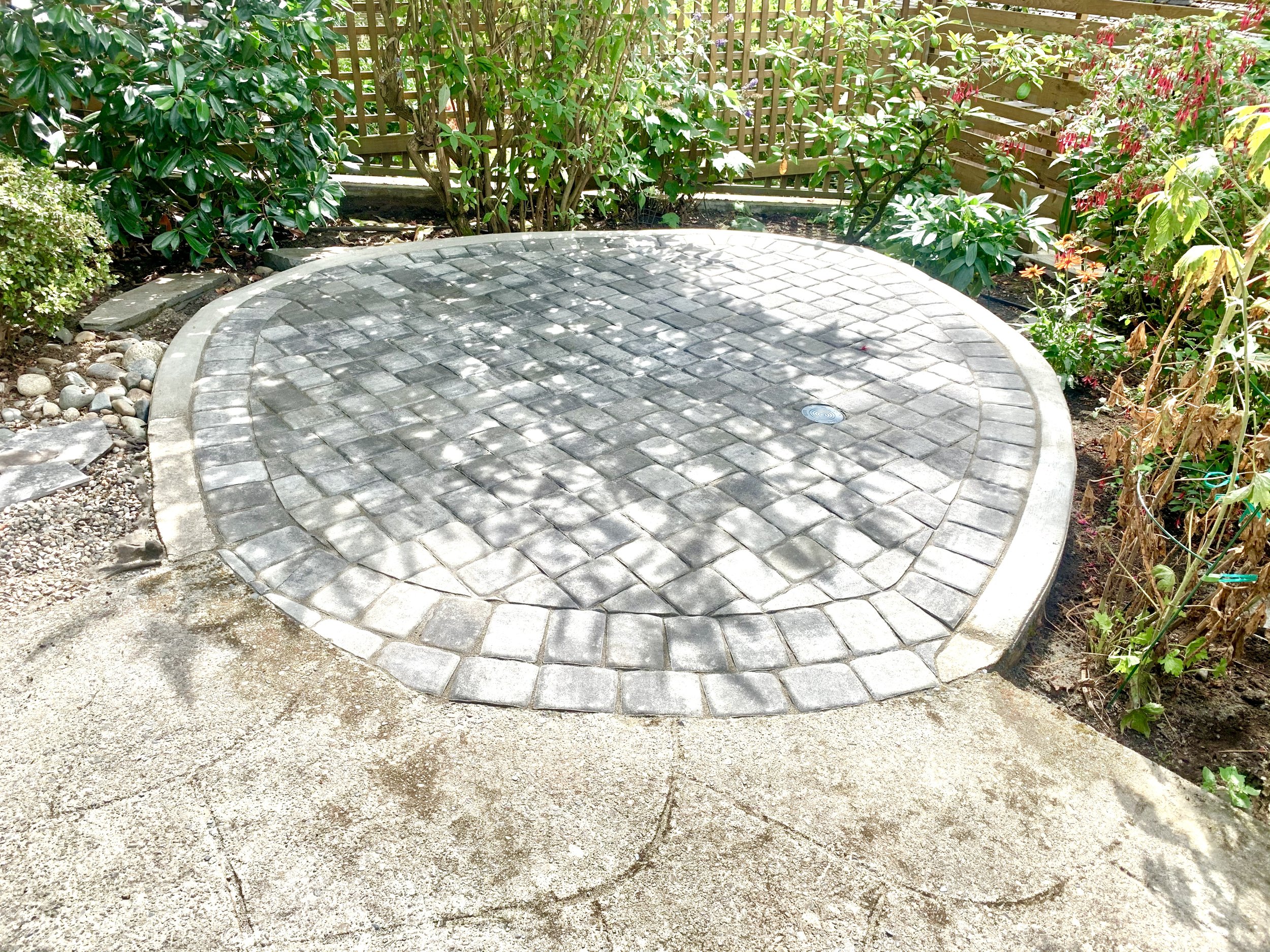 patio with Villa stone