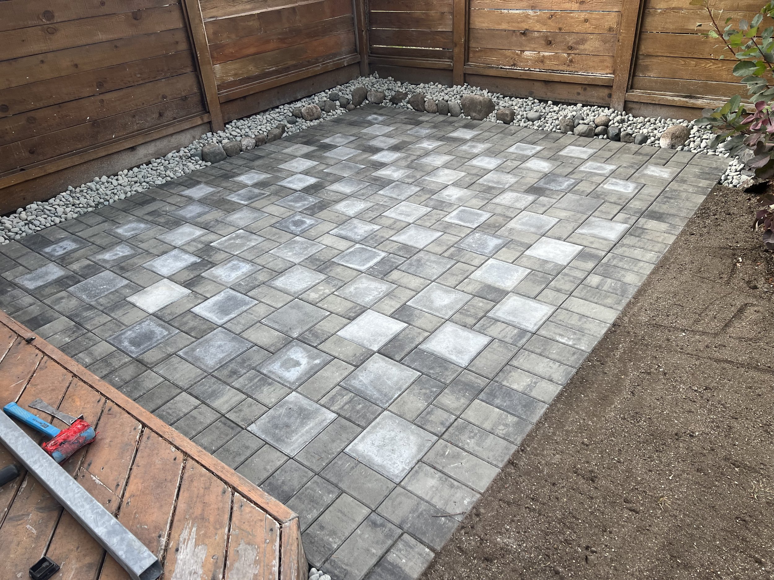 patio with double standard and standard