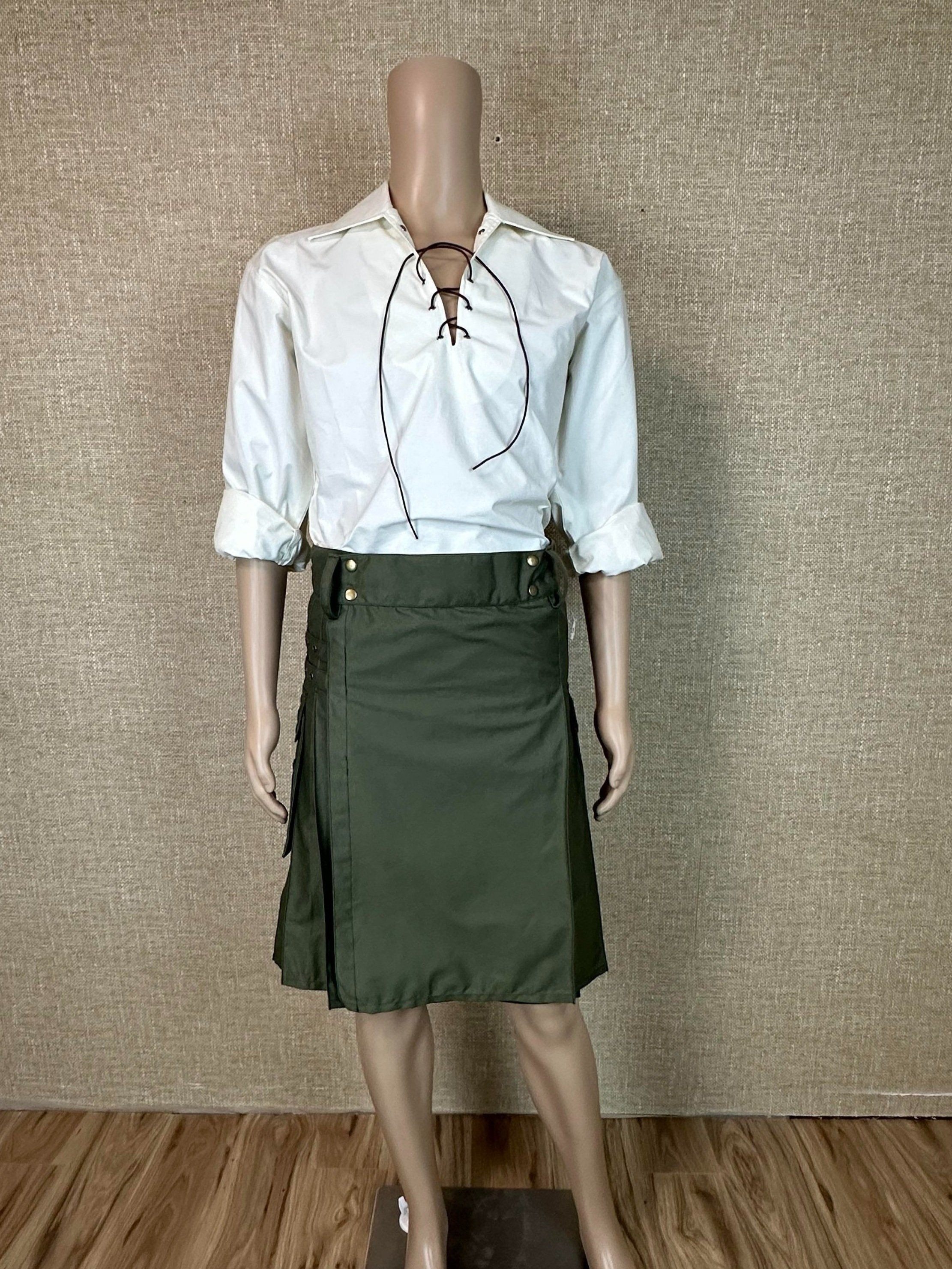 Dragon Warrior Kilt in Olive