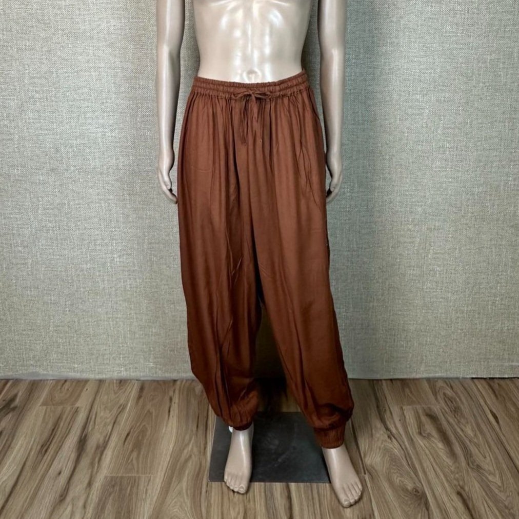 Dragon Warrior Harem Pants in Henna