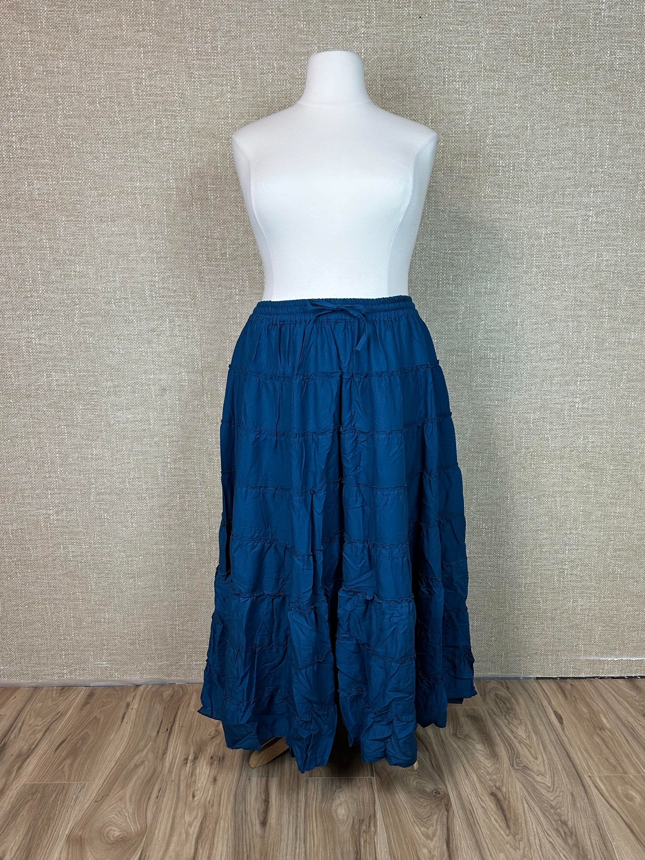 Ruffle Skirt in Marine