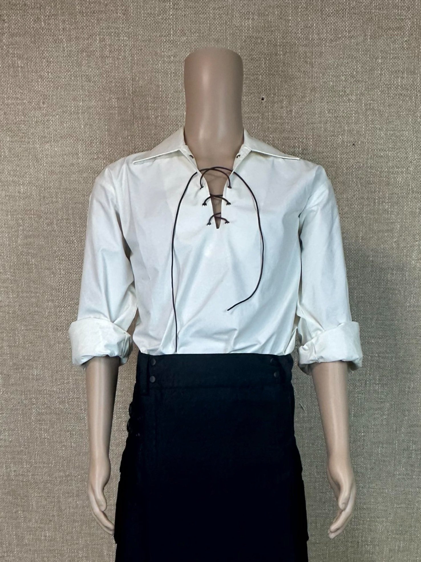Dragon Warrior Kilt Shirt in White