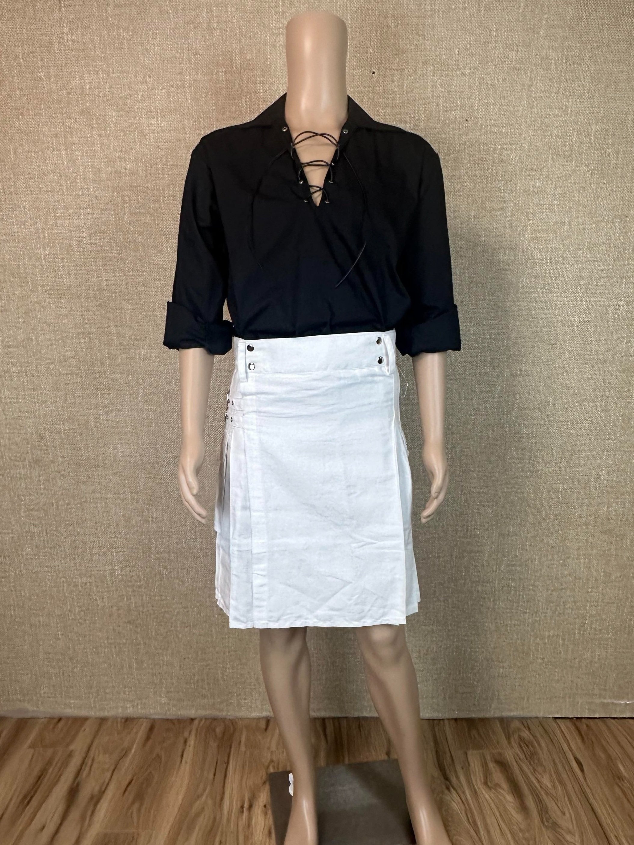 Dragon Warrior Kilt in White
