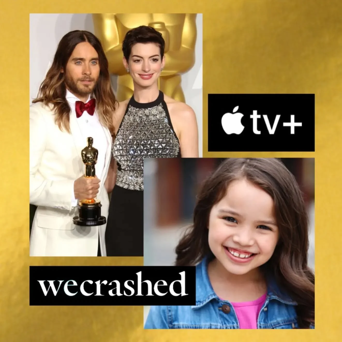 I'm so excited to finally announce this! I got to play the daughter of these two incredibly talented and genuinely kind artists @annehathaway and @jaredleto. So grateful to my team @natashamatallanamarken and @take3talent as well as @appletvplus and 