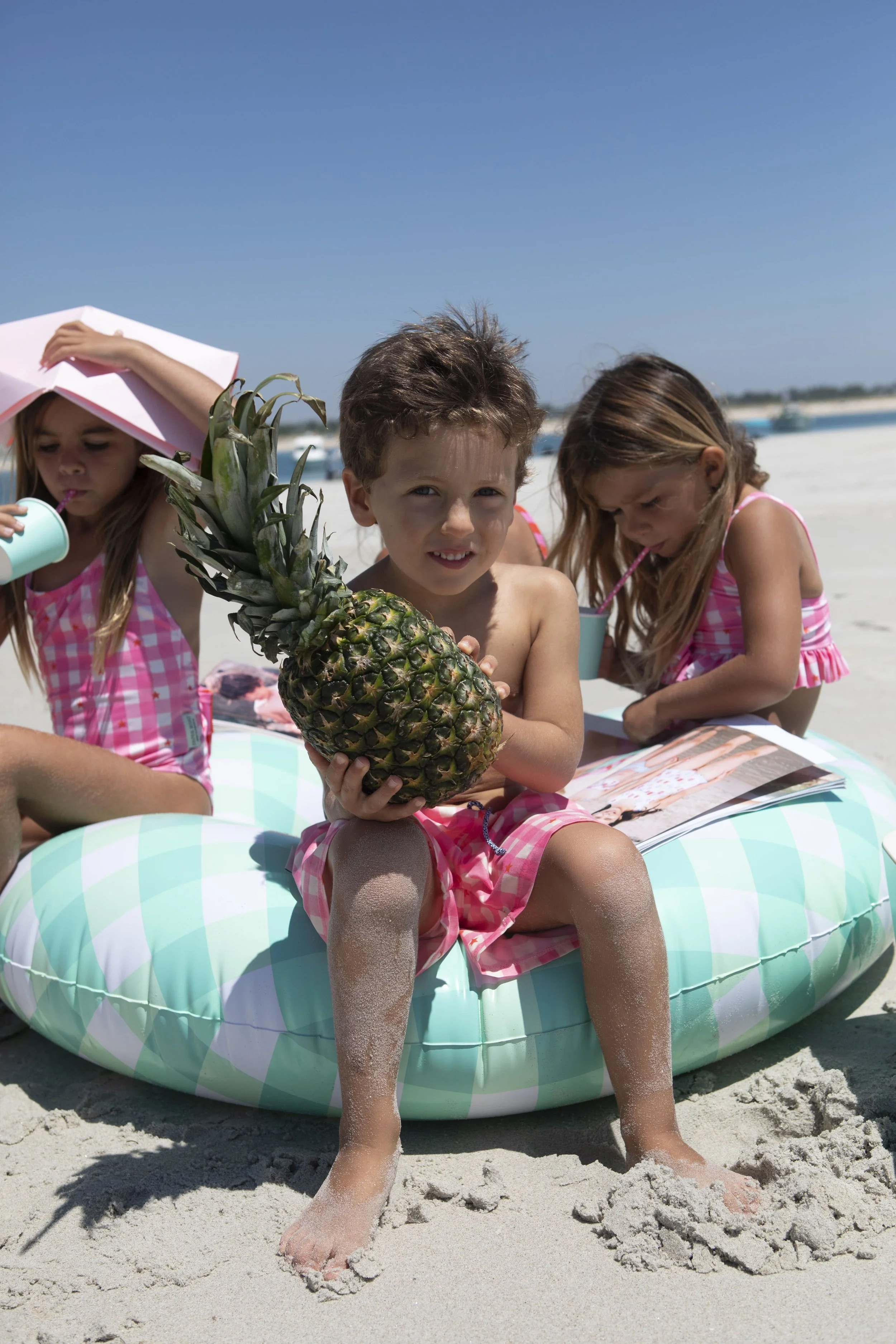 GIG-B-V1-Gingham stars classic swim shorts-g.jpg