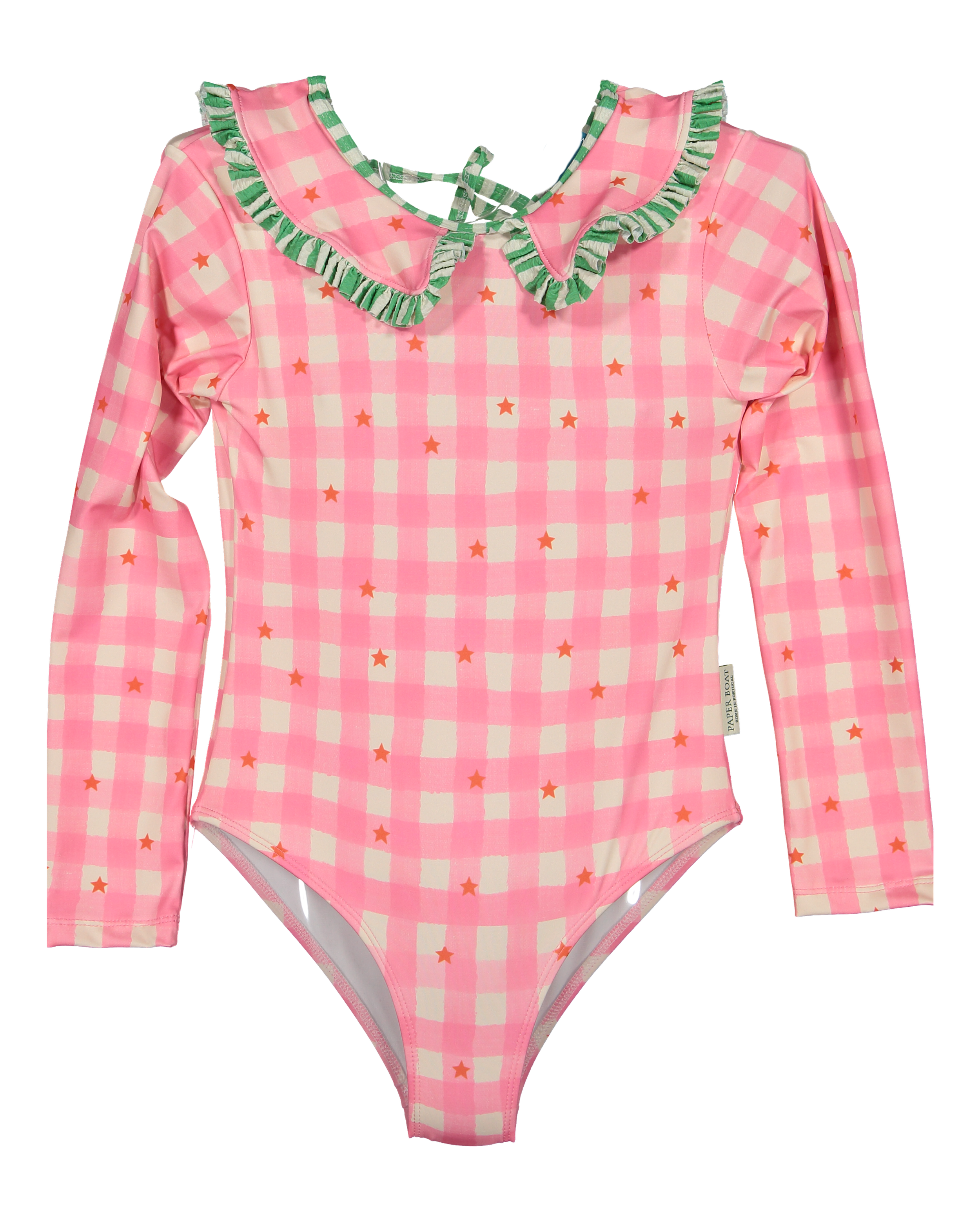 GIG-MG-Gingham stars long sleeve swimsuit-a.png