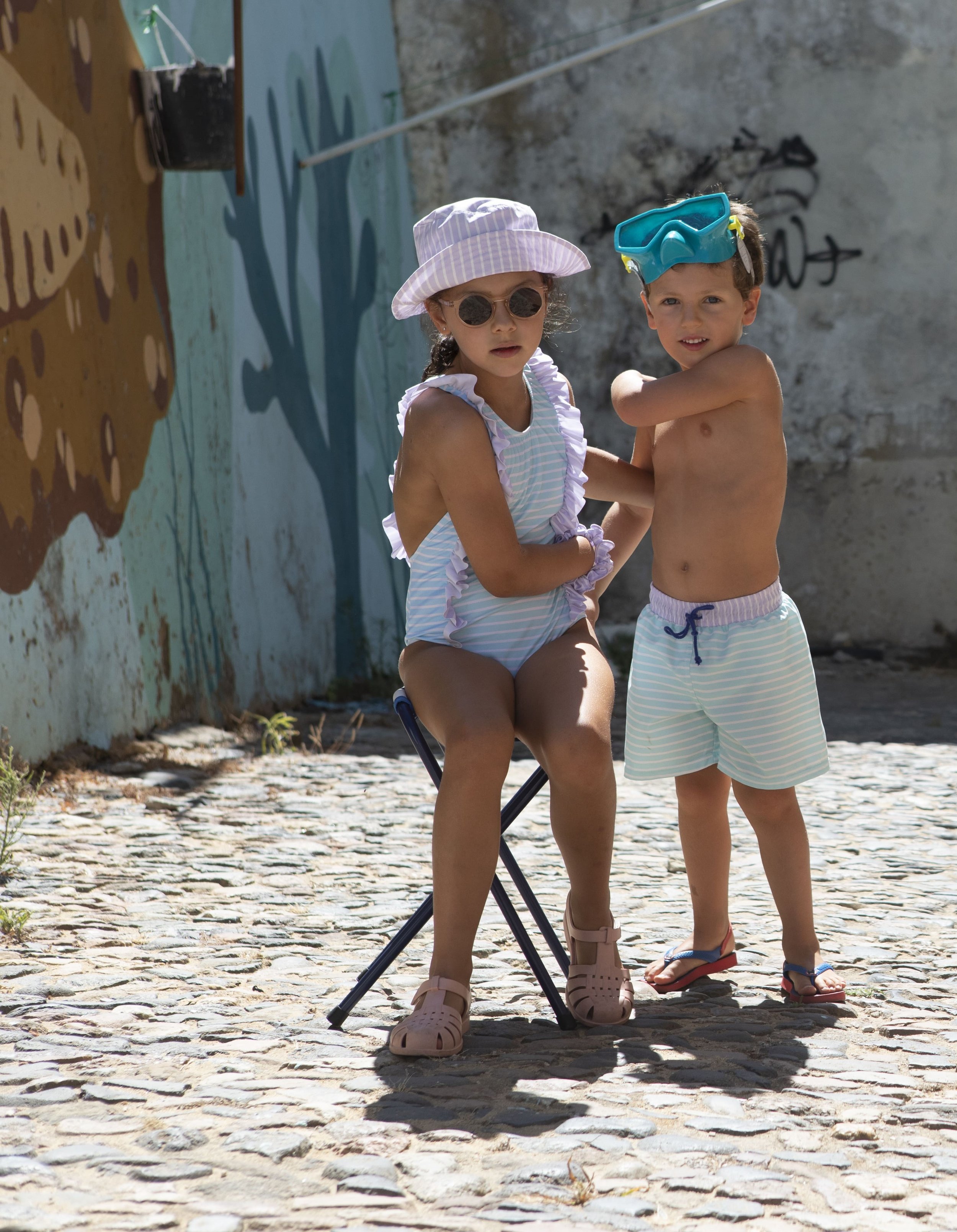 PSP-B-V1-Pastel stripes classic swim shorts-f.jpg