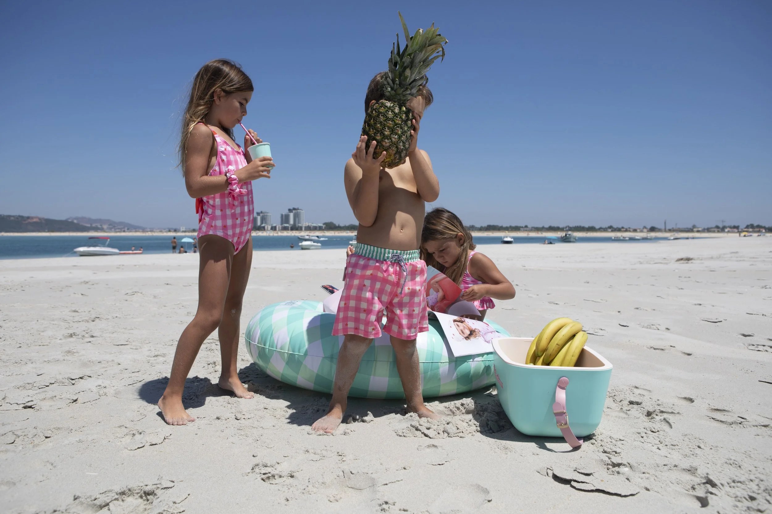 GIG-B-V1-Gingham stars classic swim shorts-f.jpg