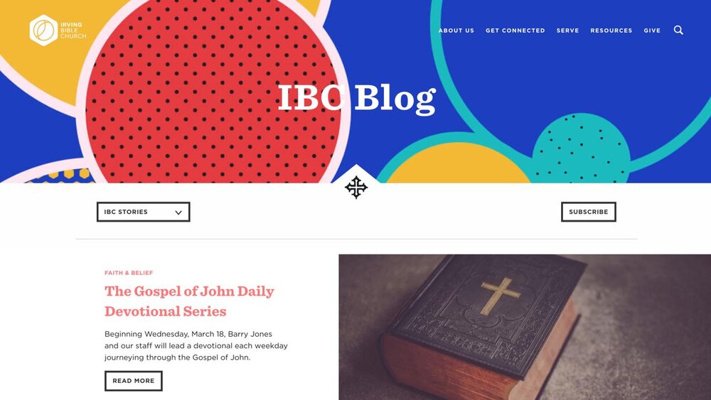   Irving Bible Church Blog  