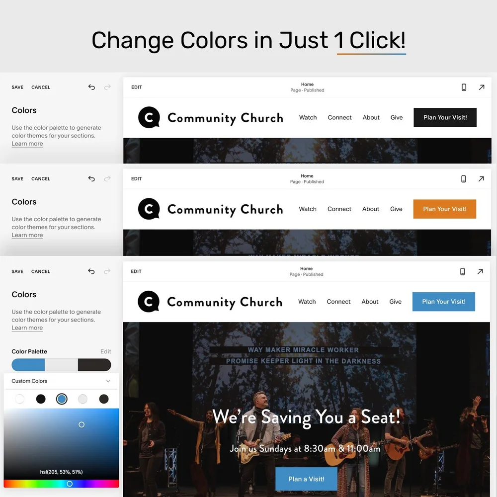 Church Squarespace Template Shop — Church Design Co