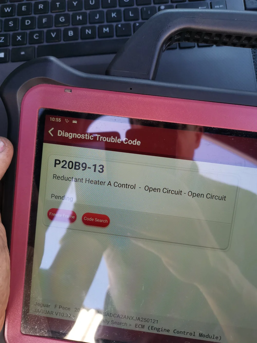 Jaguar / LandRover P20B9 13, Reductant Heater Open Circuit