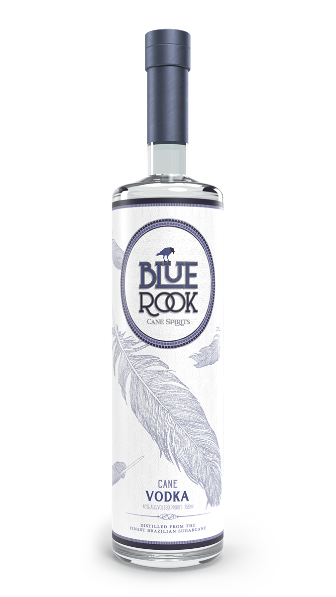 Blue Rook Distillery Cane Vodka Bottle Front View
