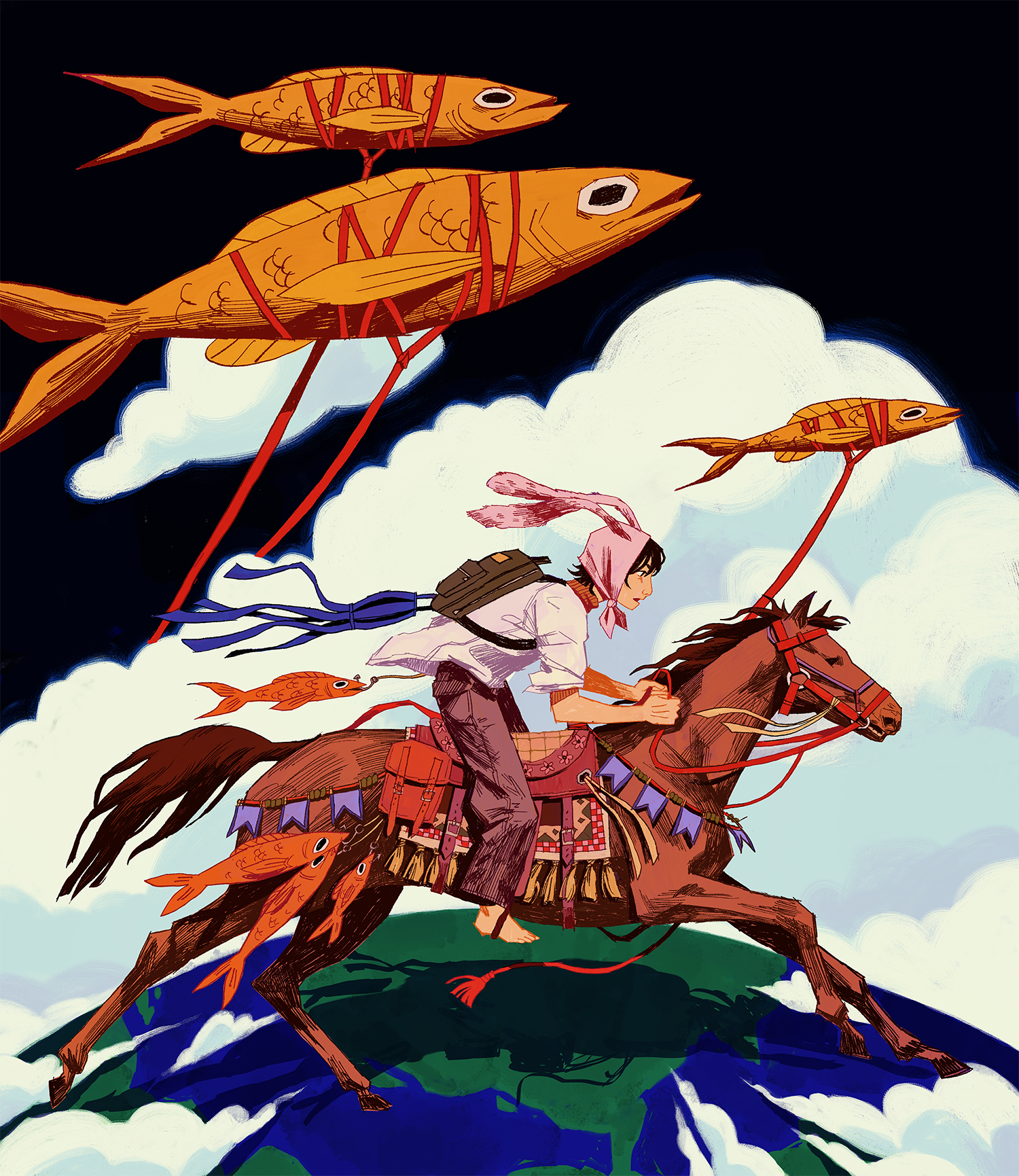 "Over the Earth", 2023, digital