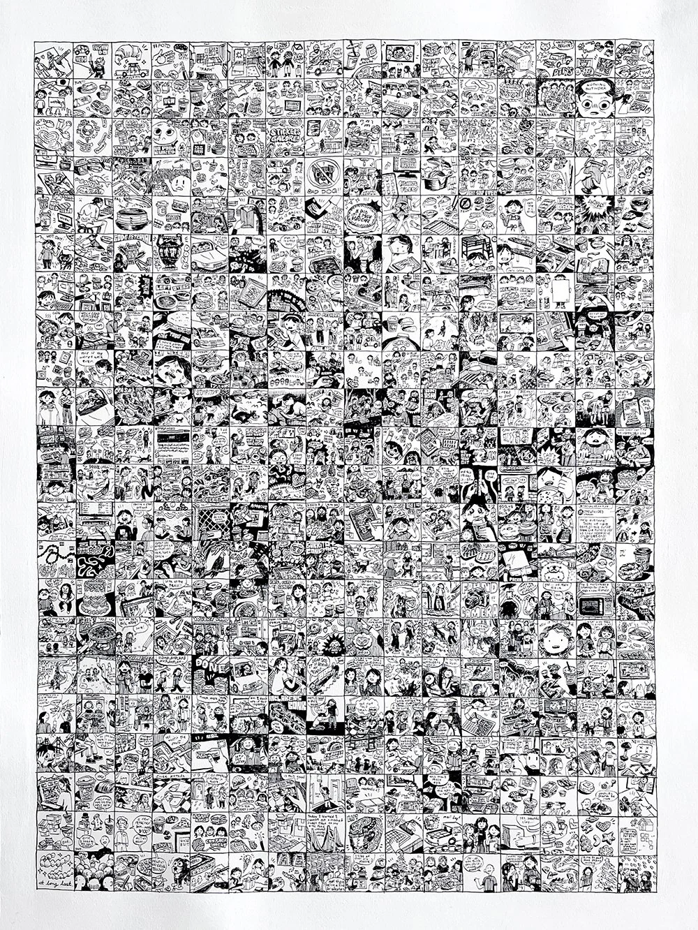 "2025", 2026, ink and acrylic, for "In All Seriousness, a Chan (flesh.png) Solo Exhibition" at Gallery Nucleus in 2026