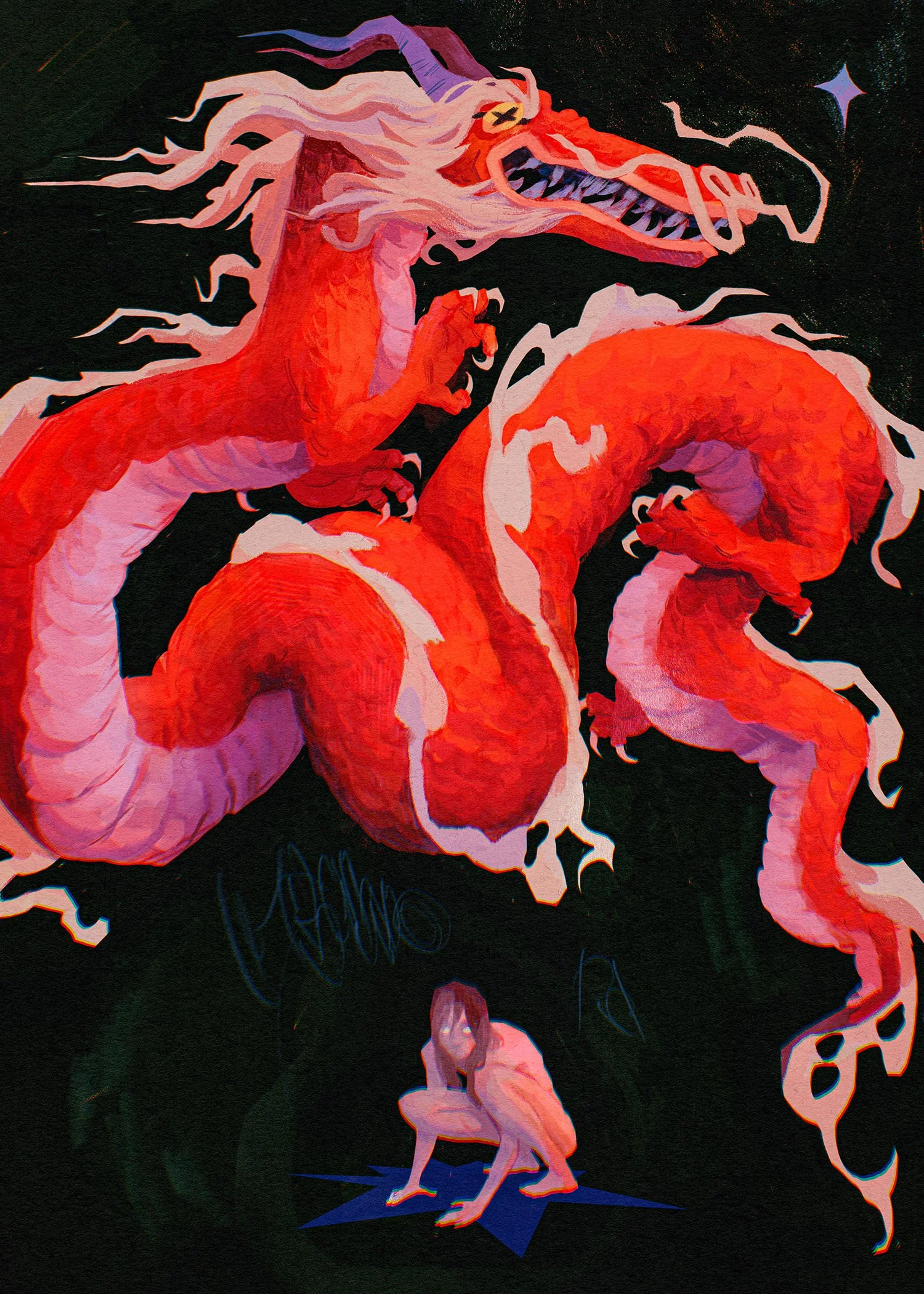 "Red Dragon", 2021, digital