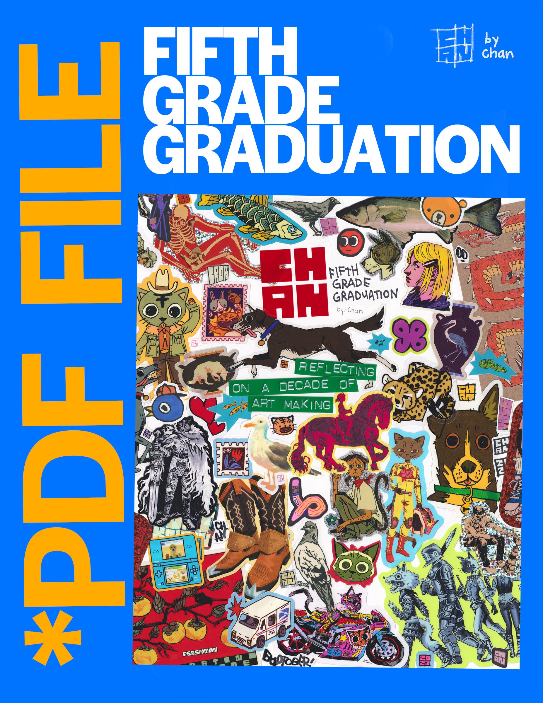 DIGITAL DOWNLOAD - Fifth Grade Graduation Art Book
