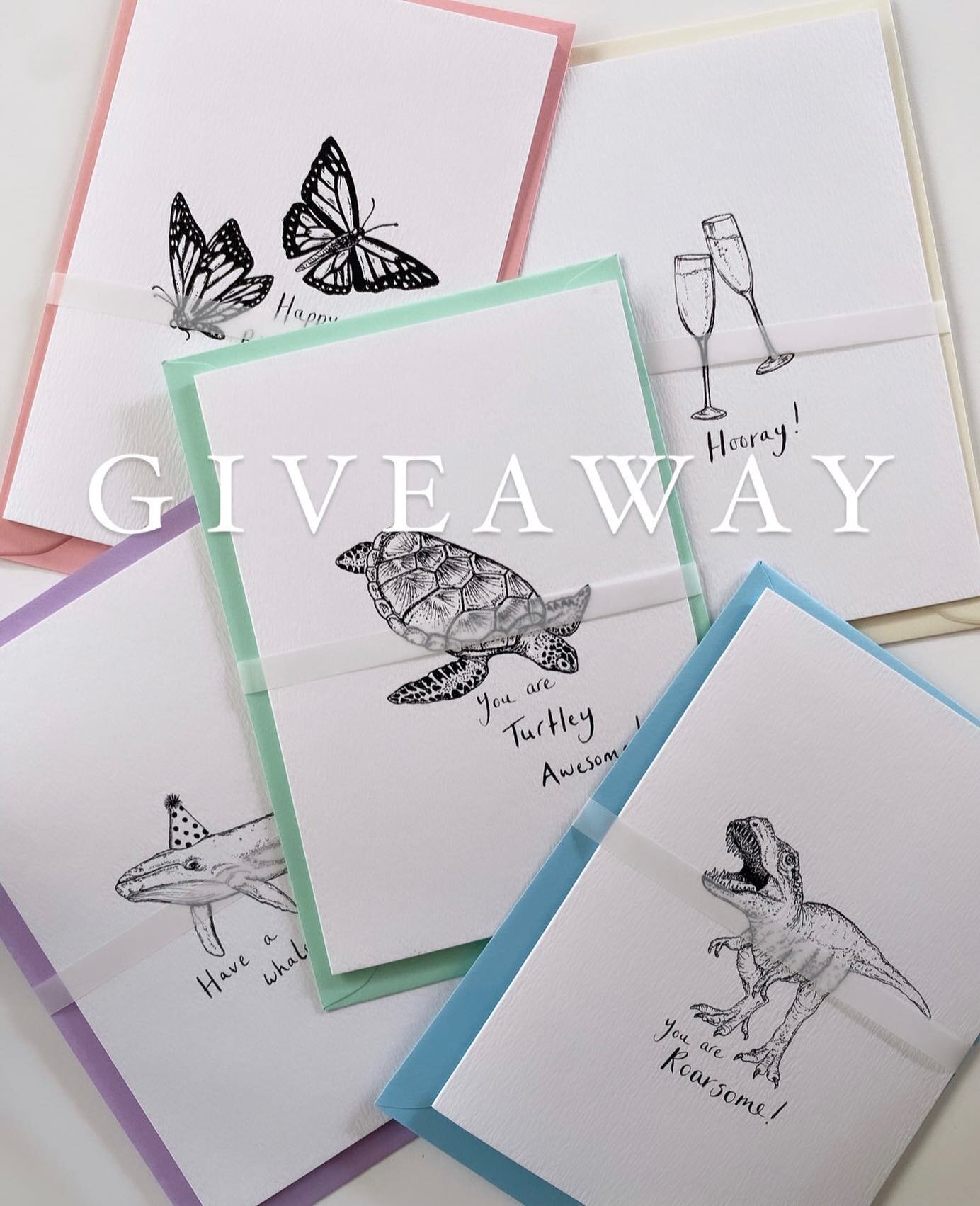 ✨ L I T T L E  G I V E A W A Y ✨

Hooray! I&rsquo;m so proud of my first ever batch of greeting cards which are now LIVE on my website 🥳

To celebrate, I thought I&rsquo;d run a little giveaway to give you a chance of winning a bundle of five cards 