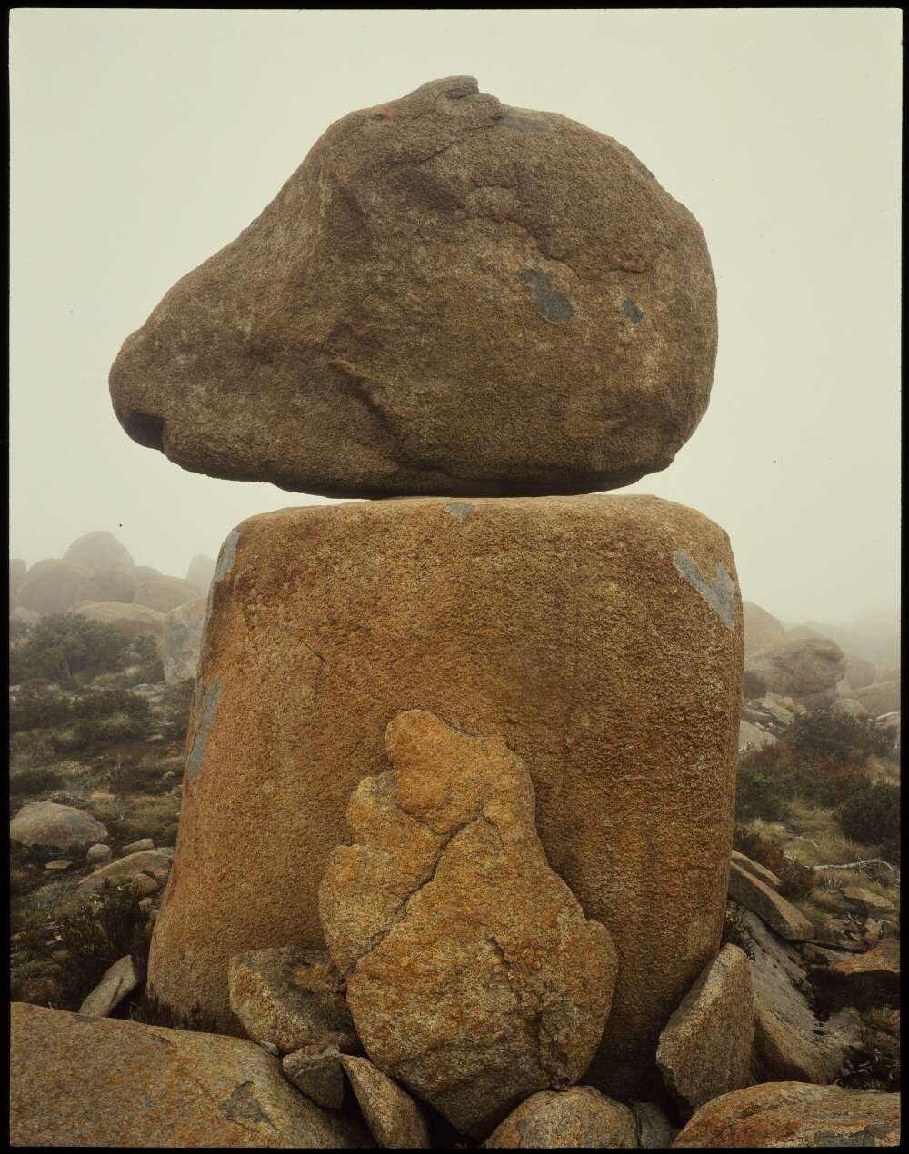 The rocking stone, south Mount Wellington 