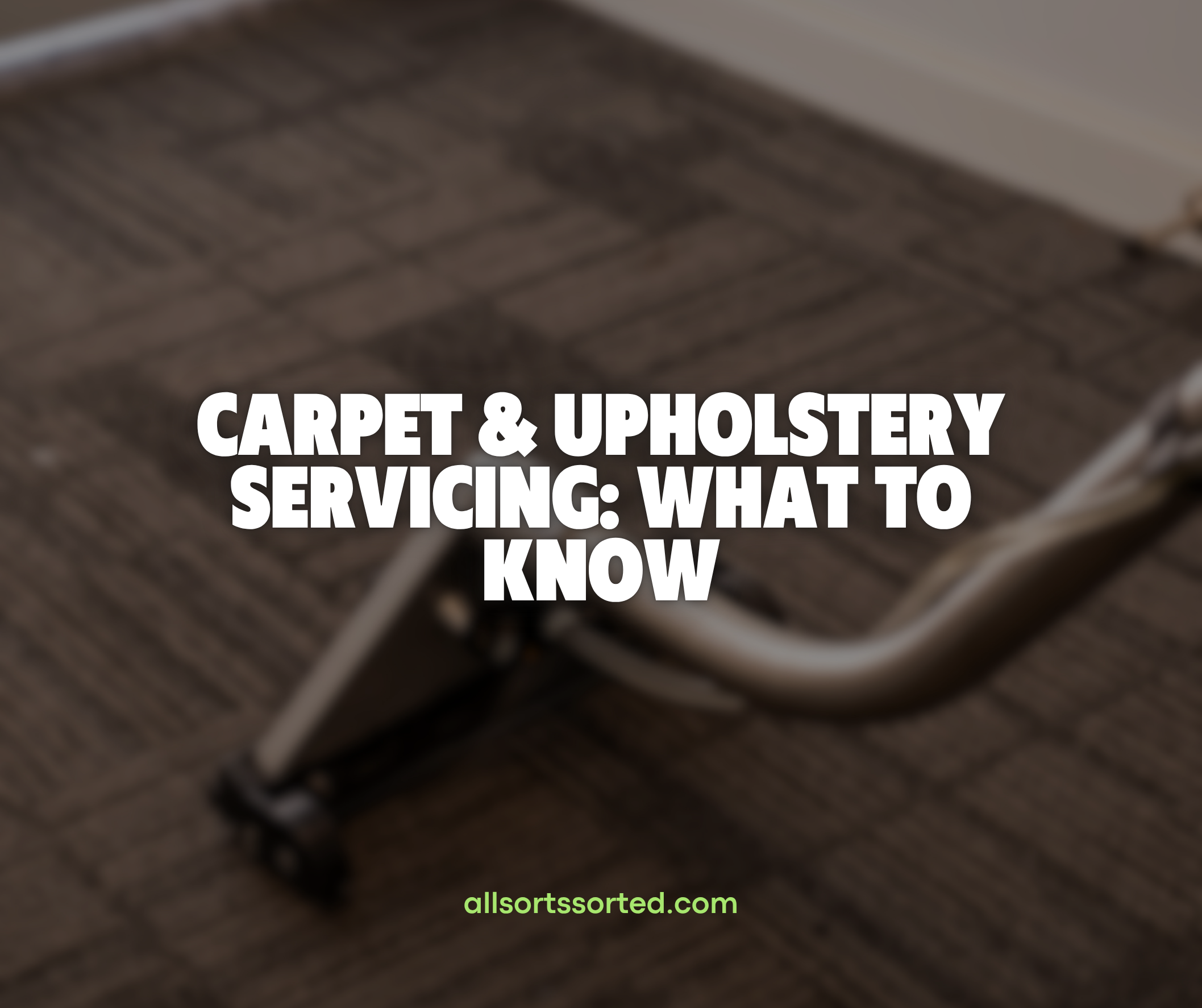 Carpet &amp; Upholstery Servicing: What to Know