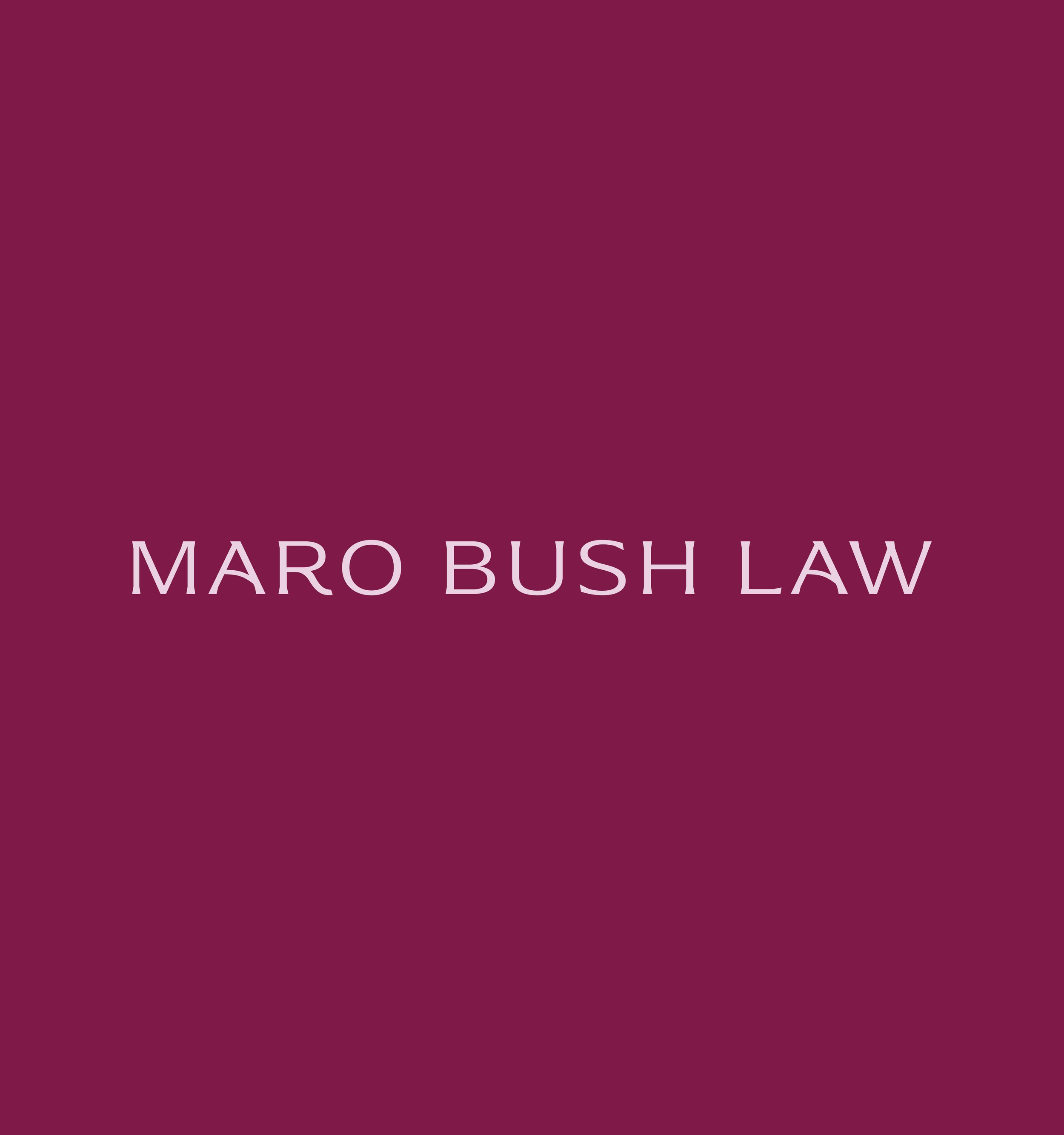 Maro Bush Law Branding