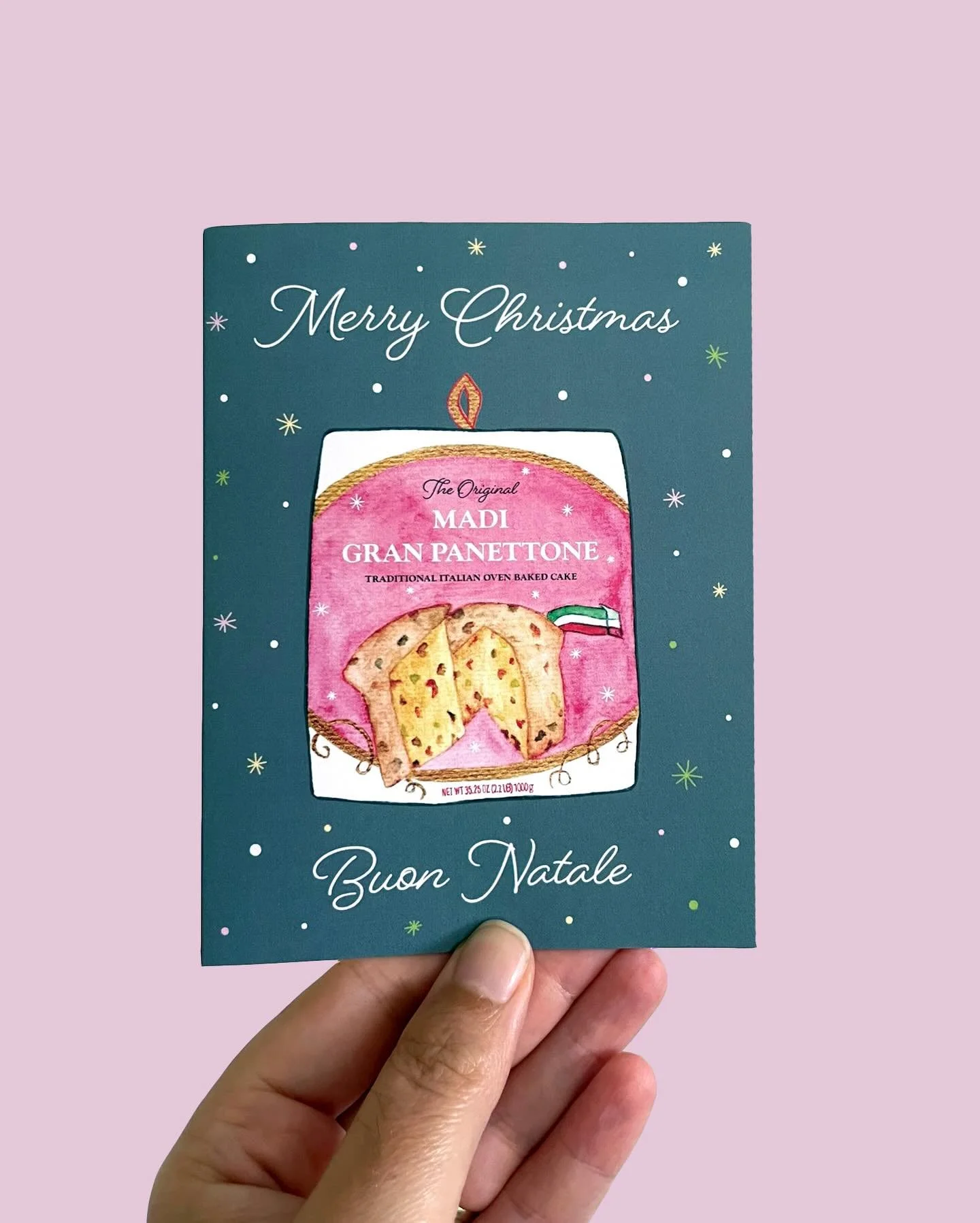 This year&rsquo;s Christmas card - featuring Panettone! I&rsquo;ve had a vision of creating Panettone themed Christmas cards for a while, and this year was the year that I finally did it ✨✨

Eating Panettone during the holiday season has always been 