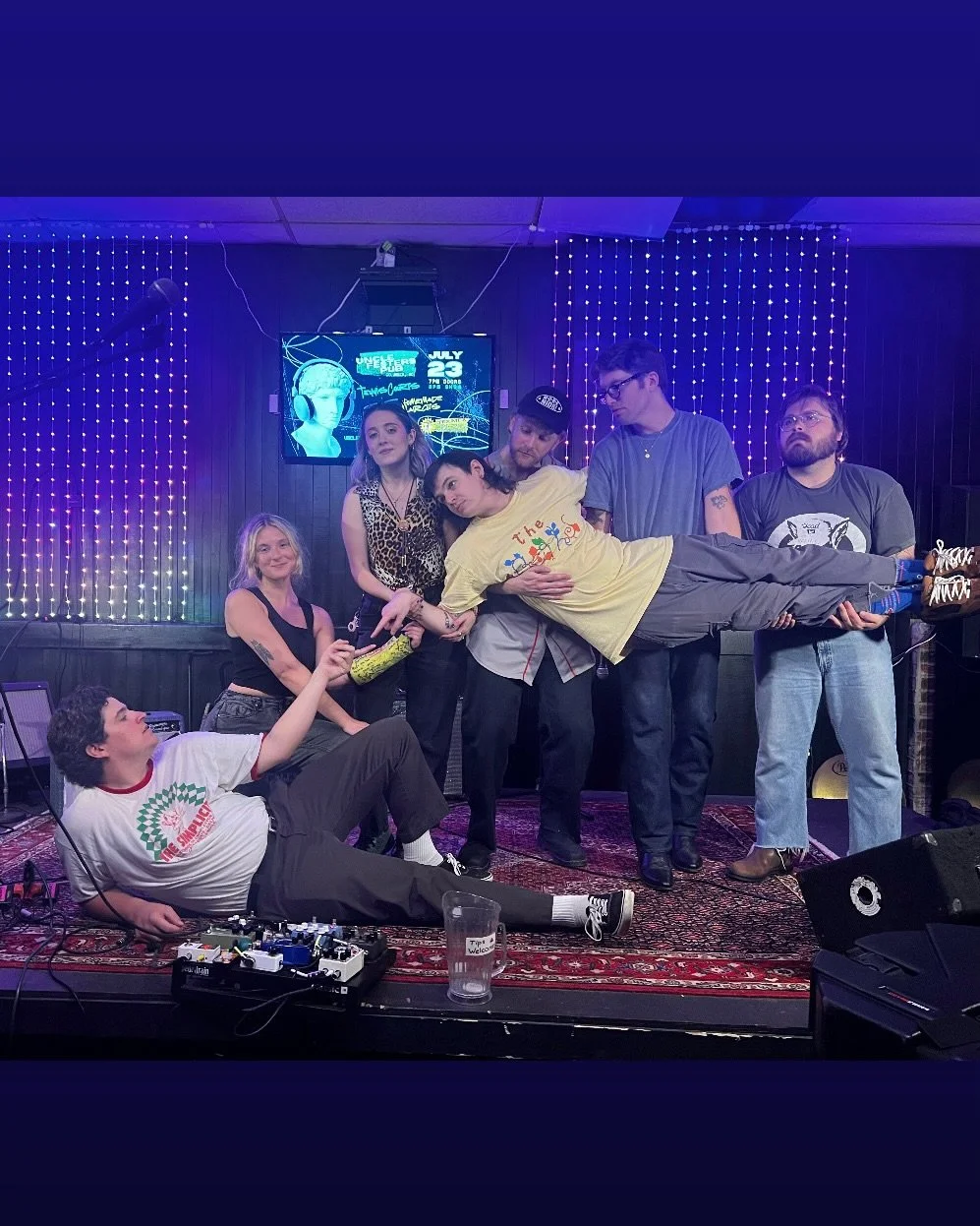 last night was a Michelangelo 🎨 thank you to our dear friends for the hometown love

tonight we play Charleston, tomorrow we play Athens, then Sunday we battle the master hand from smash bros.

both shows with @tenniscourts_ 🎾 
7.24 - Charleston, S