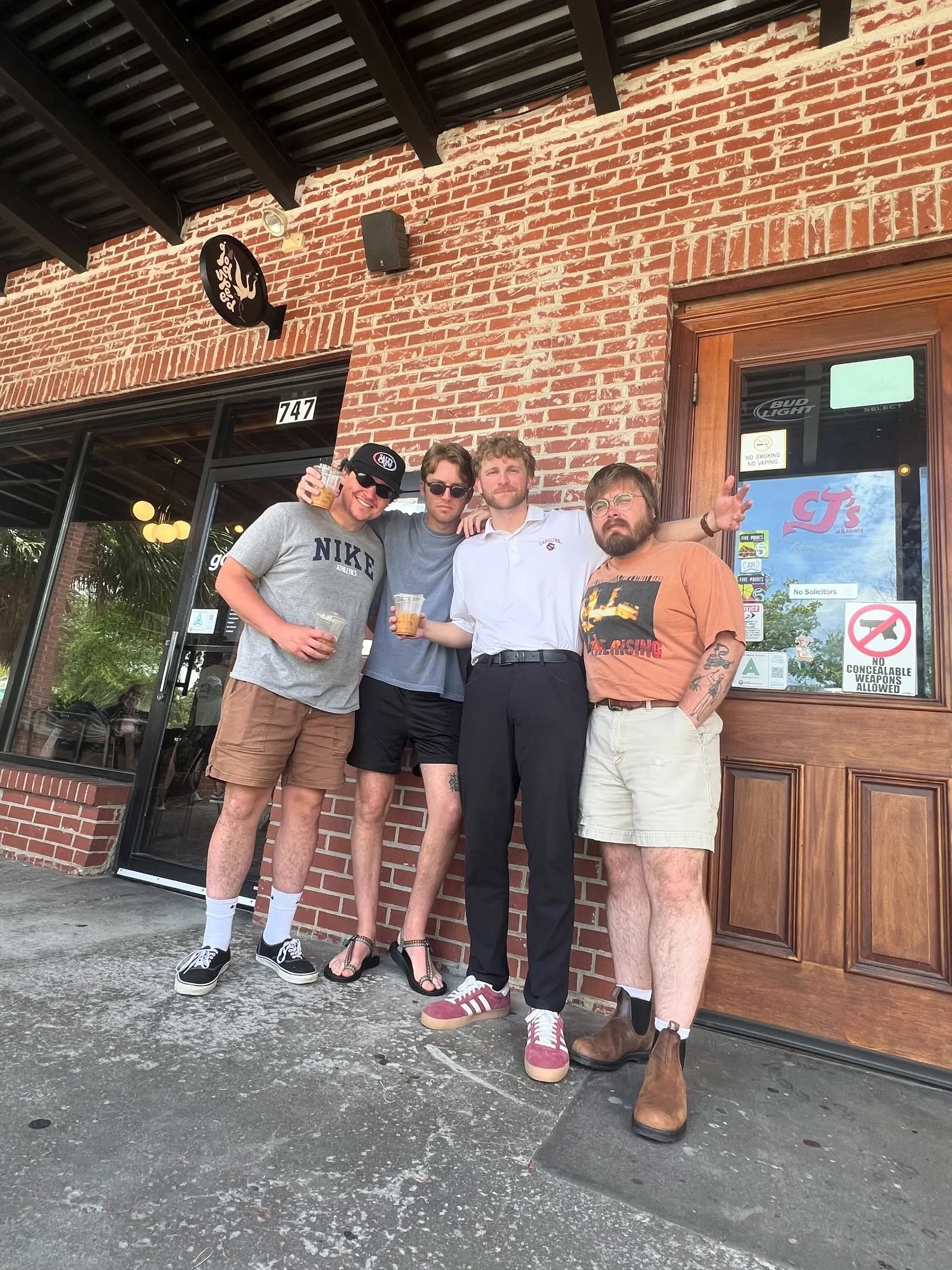 COLUMBIA we are caffeinated and ready to rock at @unclefesterspub TOMORROW NIGHT with @tenniscourts_ and @ktg.jpeg 

come out for a good ol hometown hang. more shows this weekend too!

all shows with @tenniscourts_ 🎾 
7.23 - Columbia, SC - @unclefes