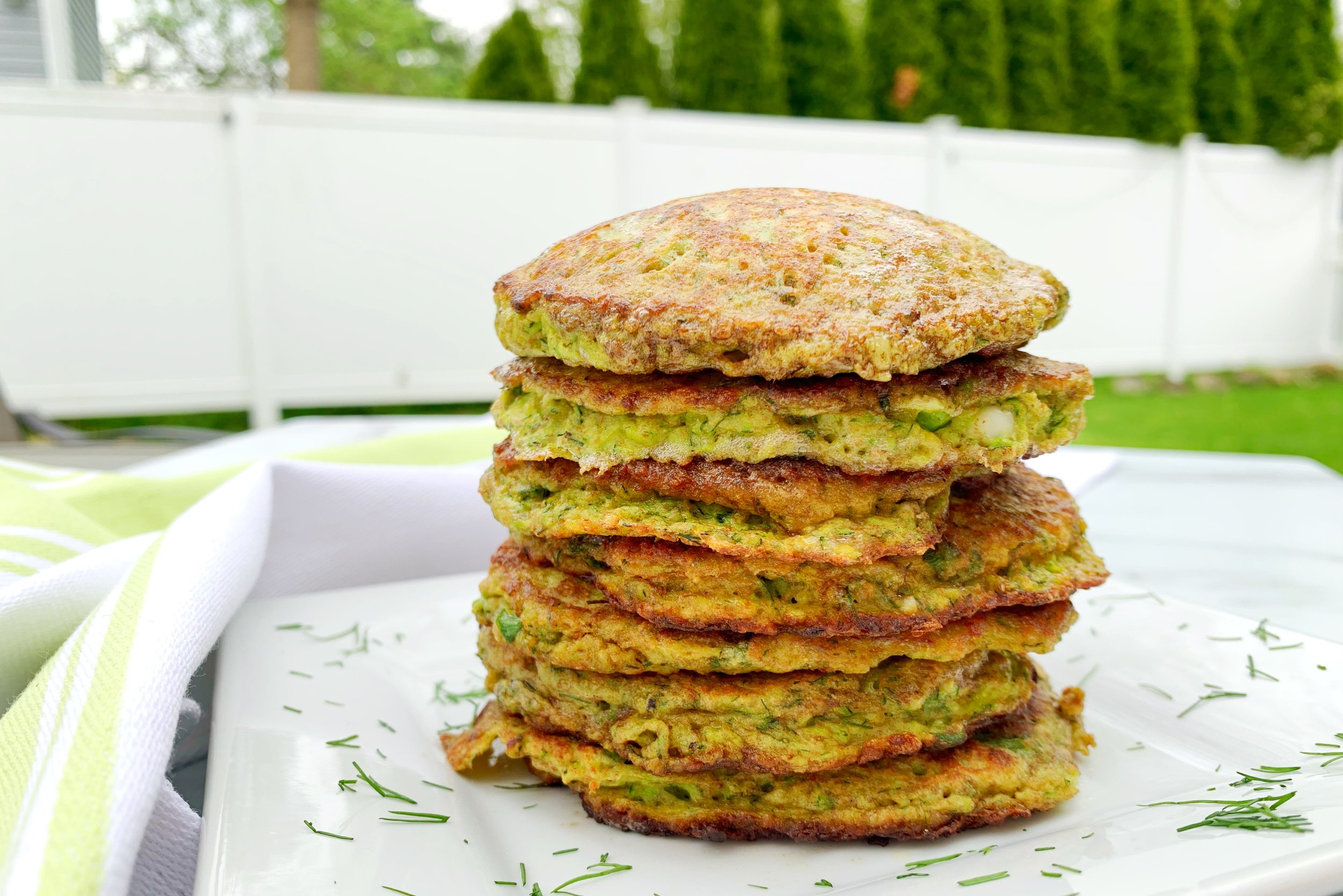 Zucchini Pancakes with Dill