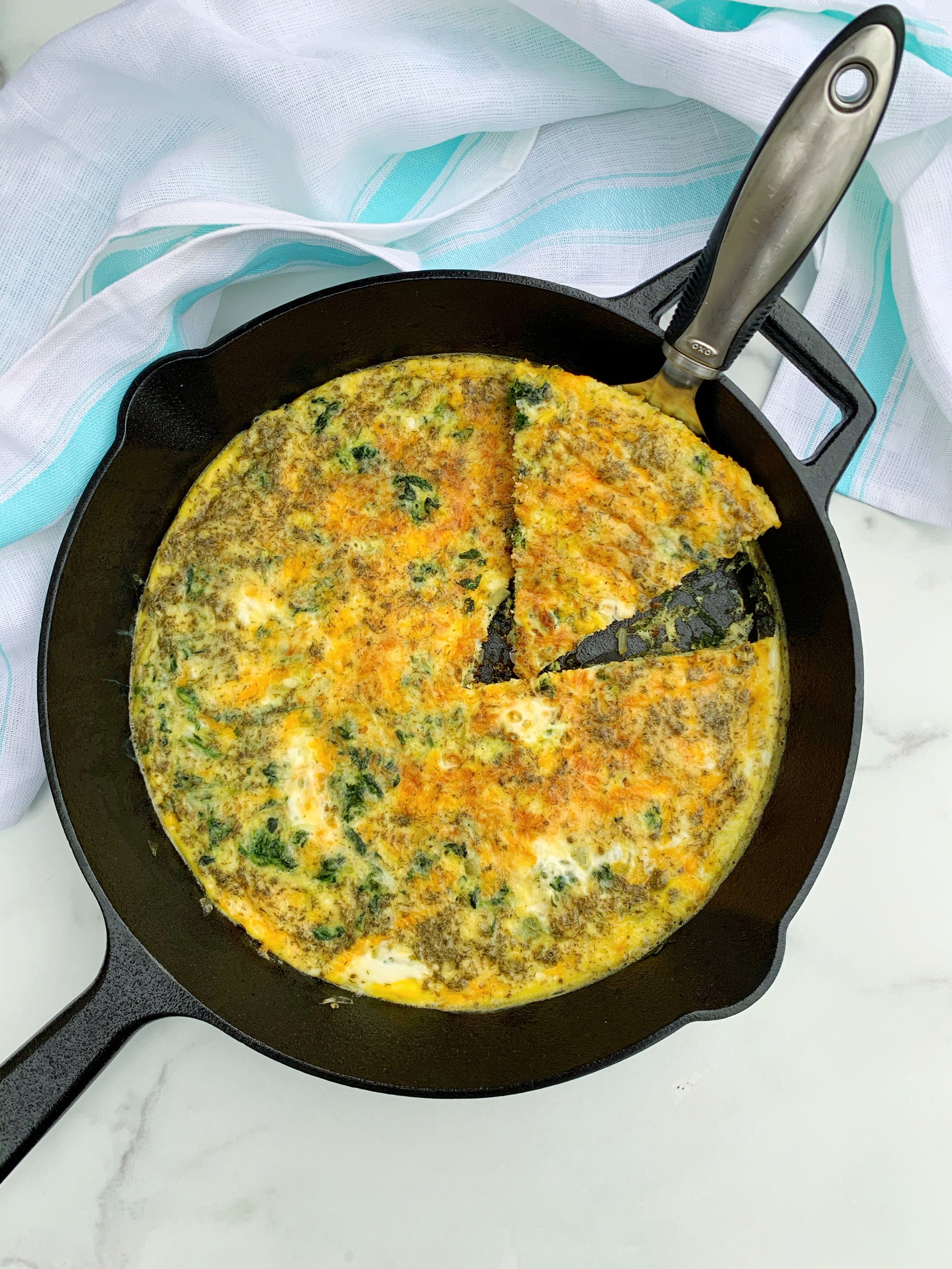 Spinach and Cheese Frittata Recipe