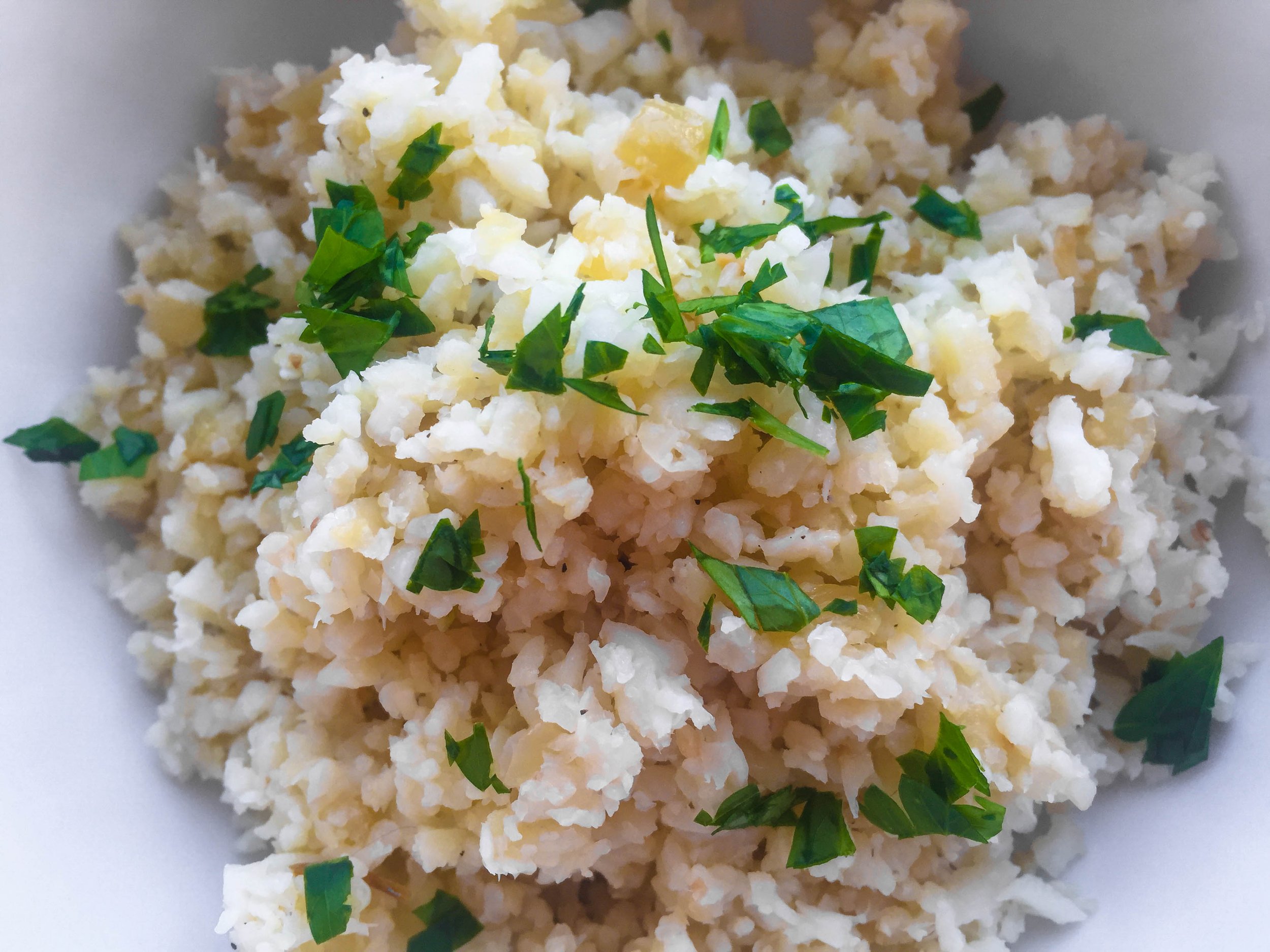 Flavored Cauliflower Rice